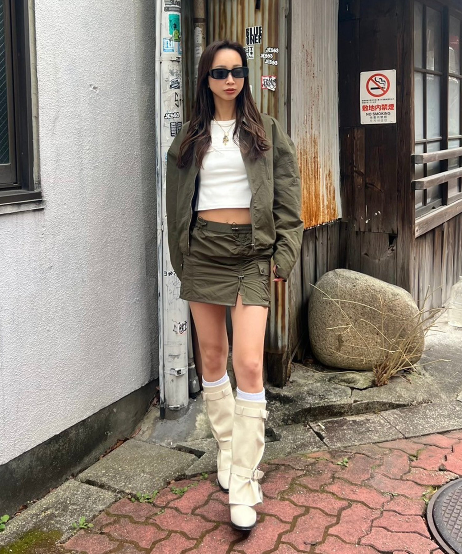 STAFF:166cm/COLOR:KHAKI/SIZE:F