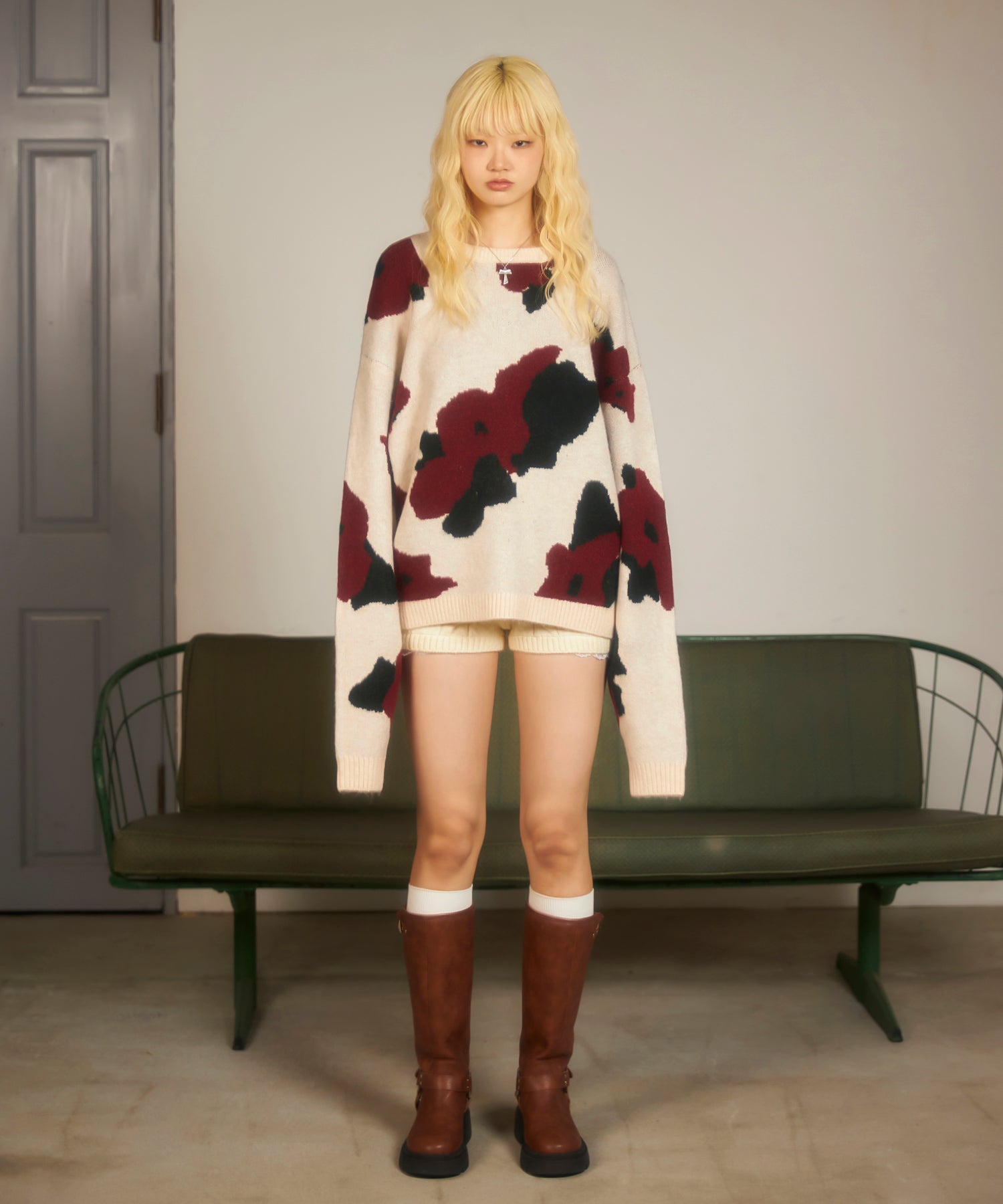 MODEL:174cm/COLOR:IVORY/SIZE:F