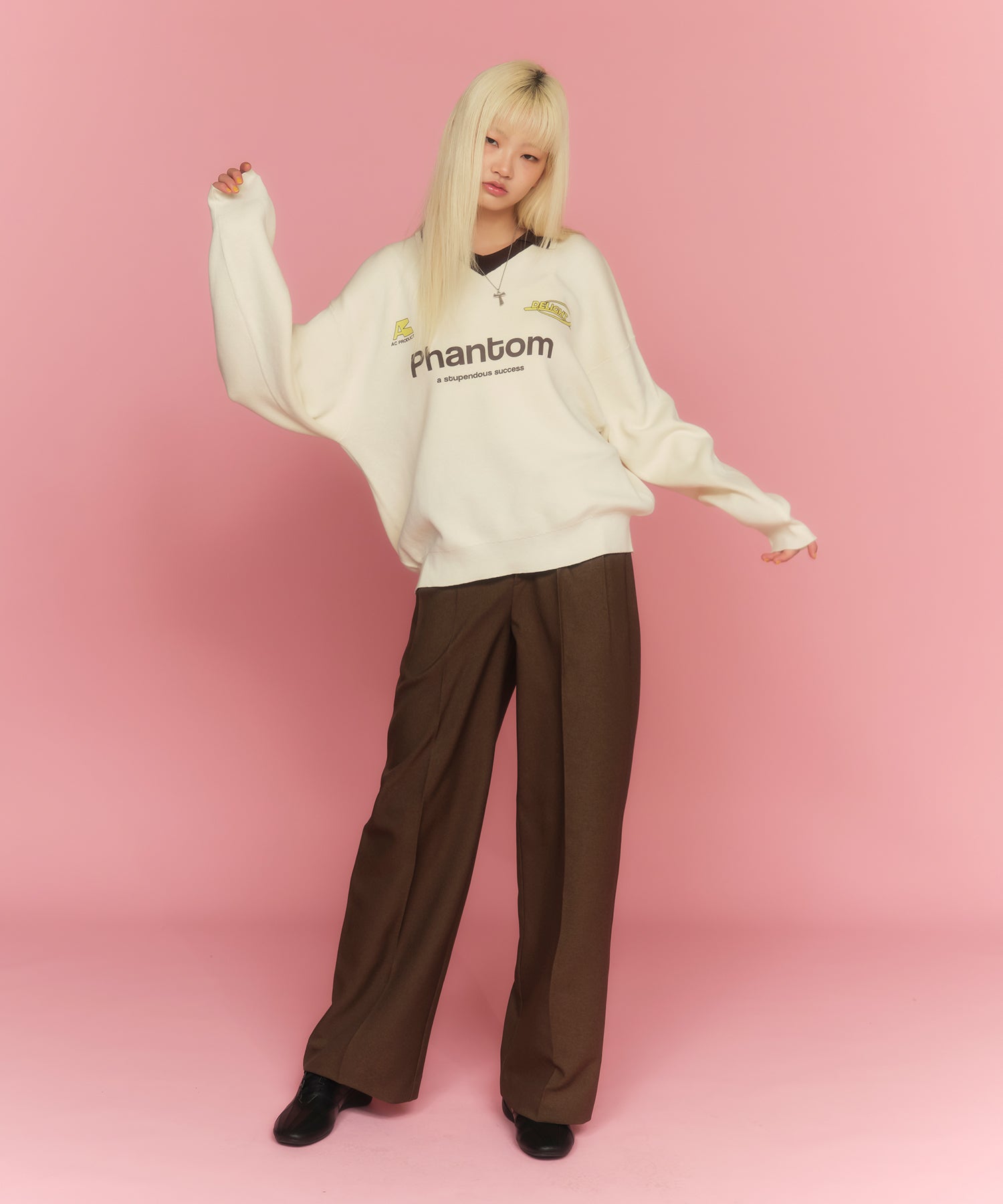MODEL:174cm/COLOR:IVORY/SIZE:F