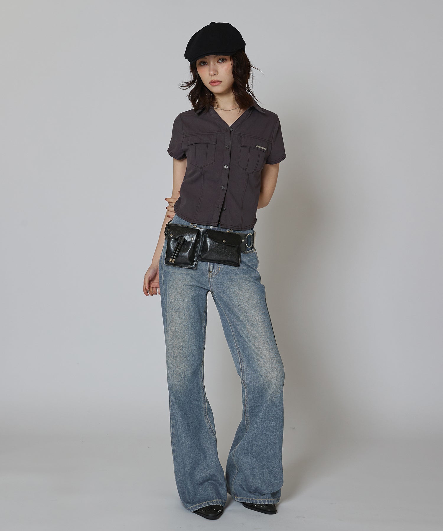 MODEL:163cm/COLOR:LIGHT BLUE/SIZE:M