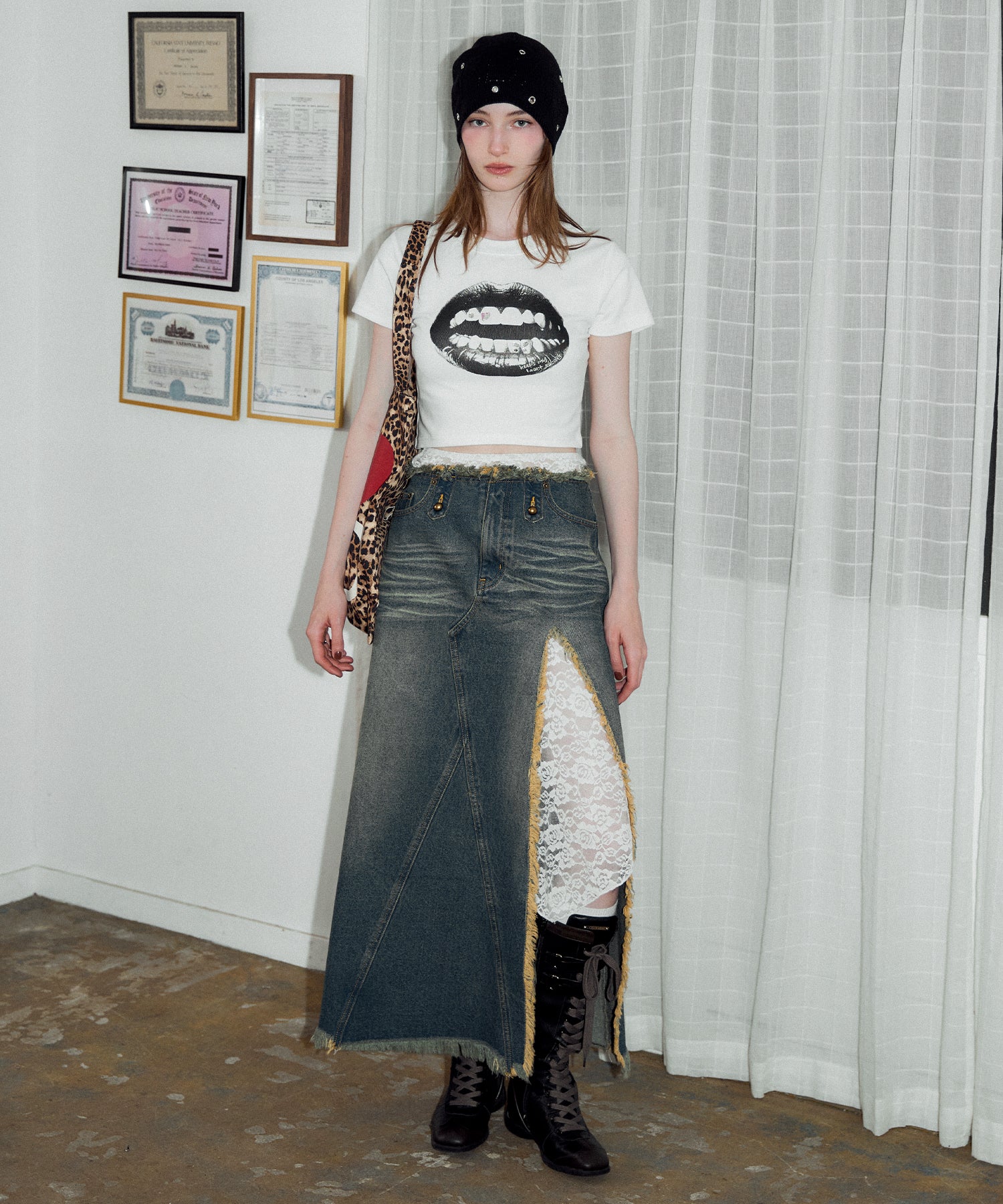 MODEL:174cm/COLOR:BLUE/SIZE:M