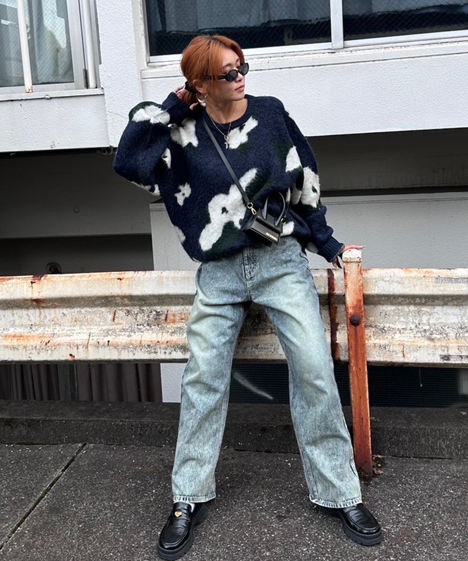 STAFF:164cm/COLOR:NAVY/SIZE:F