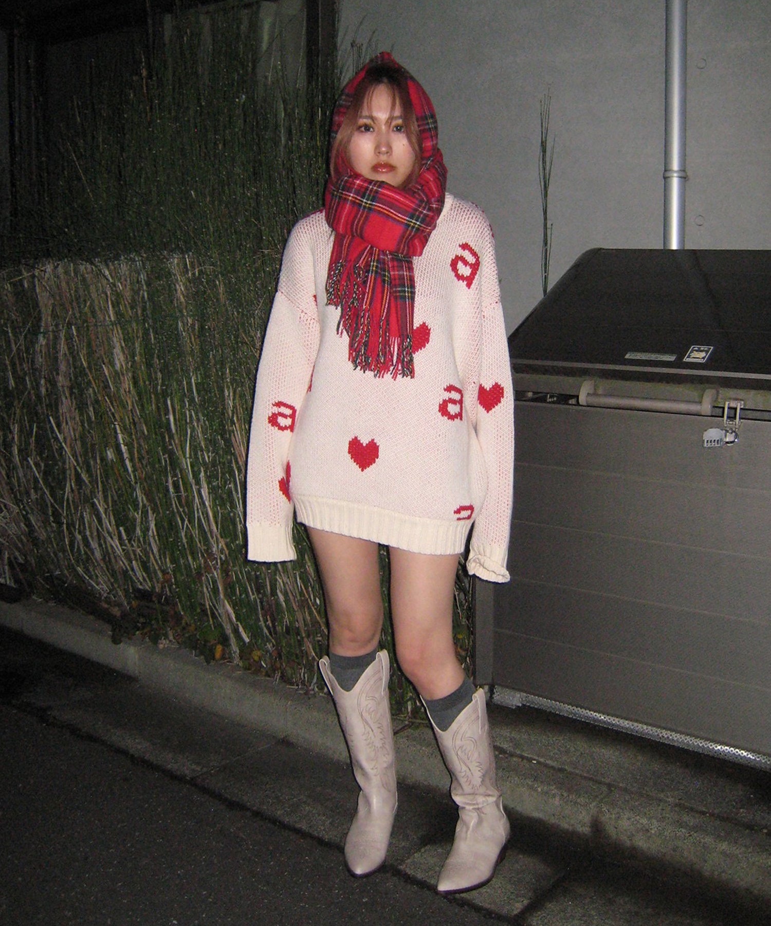 STAFF:158cm/COLOR:IVORY/SIZE:L