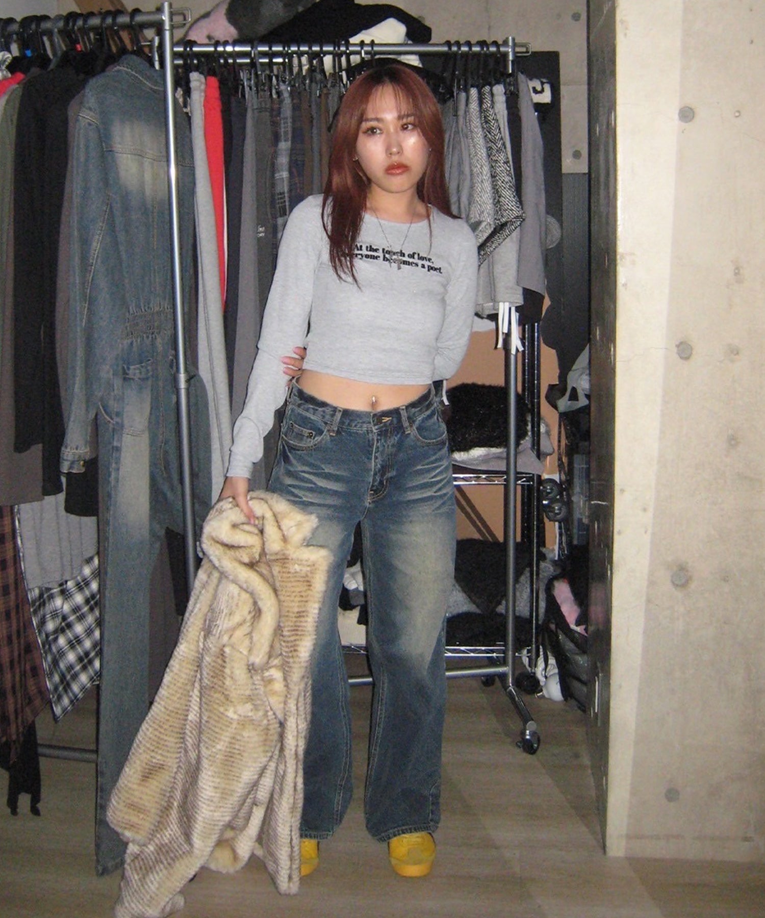 STAFF:158cm/COLOR:GRAY/SIZE:F