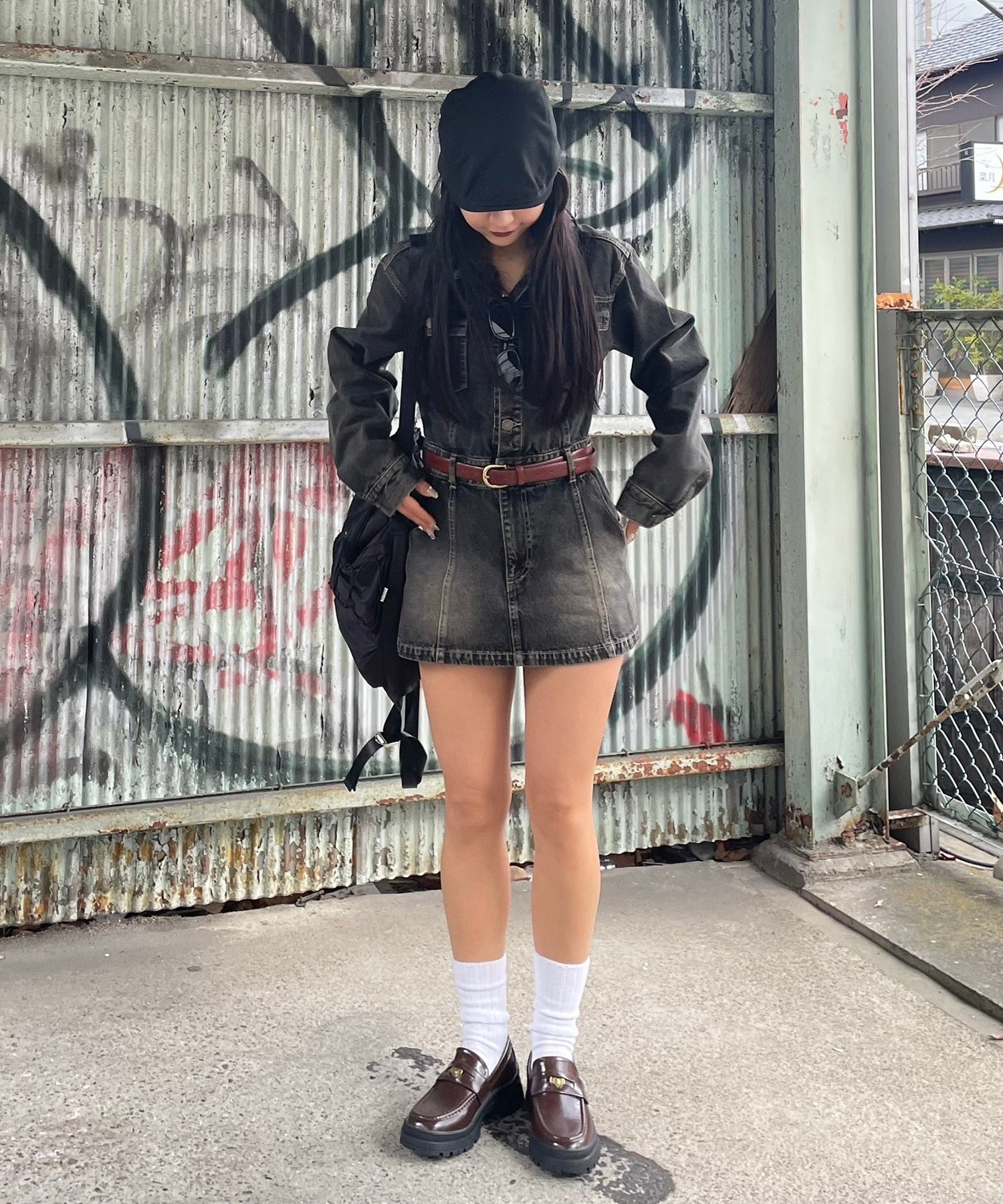 STAFF:155cm/COLOR:BLACK/SIZE:F