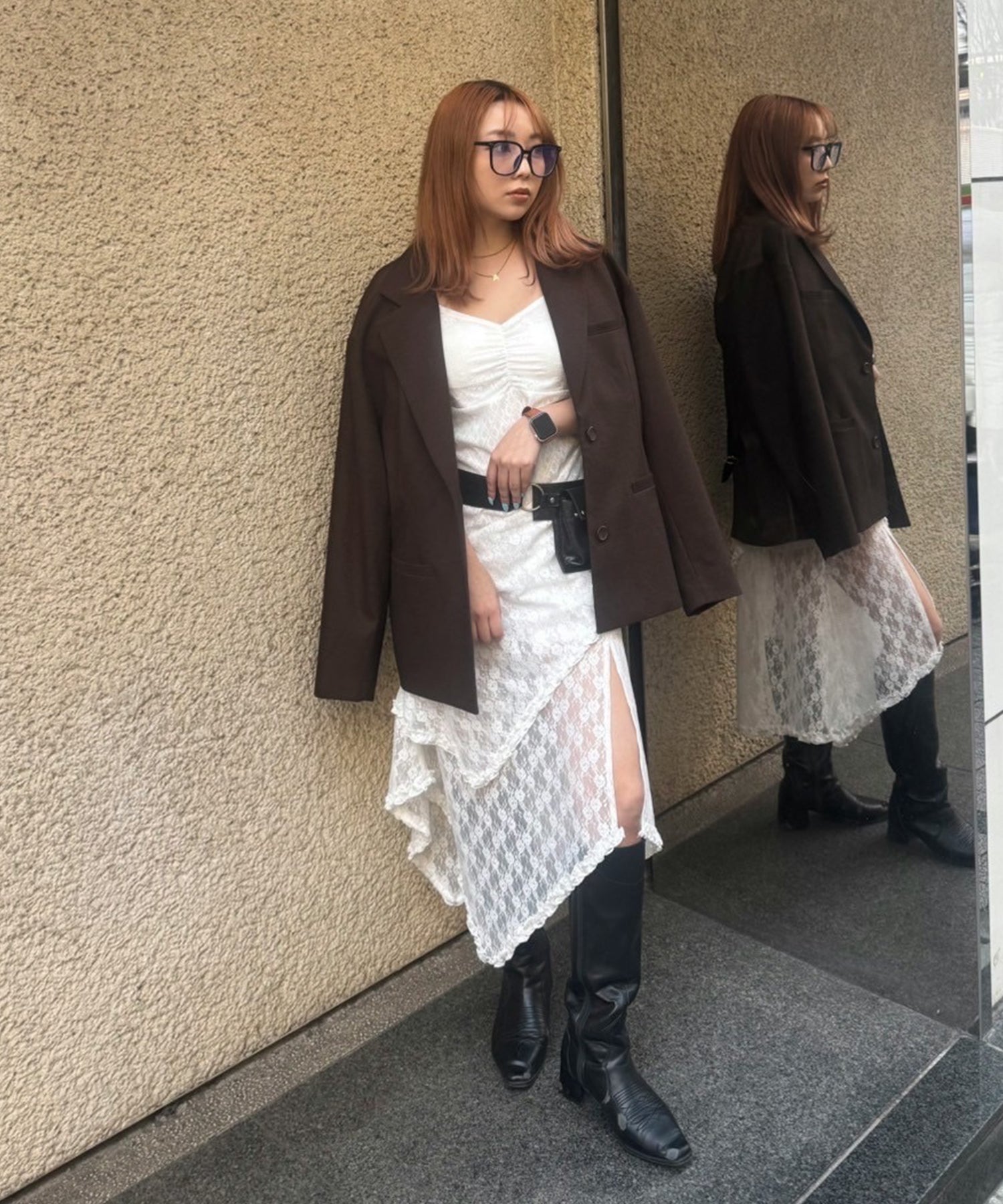 STAFF:150cm/COLOR:WHITE/SIZE:F