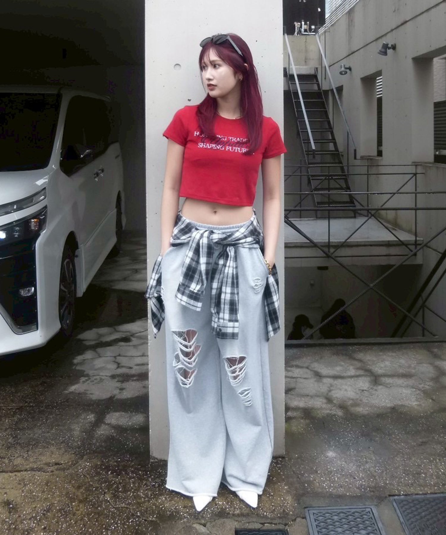 STAFF:163cm/COLOR:RED/SIZE:F