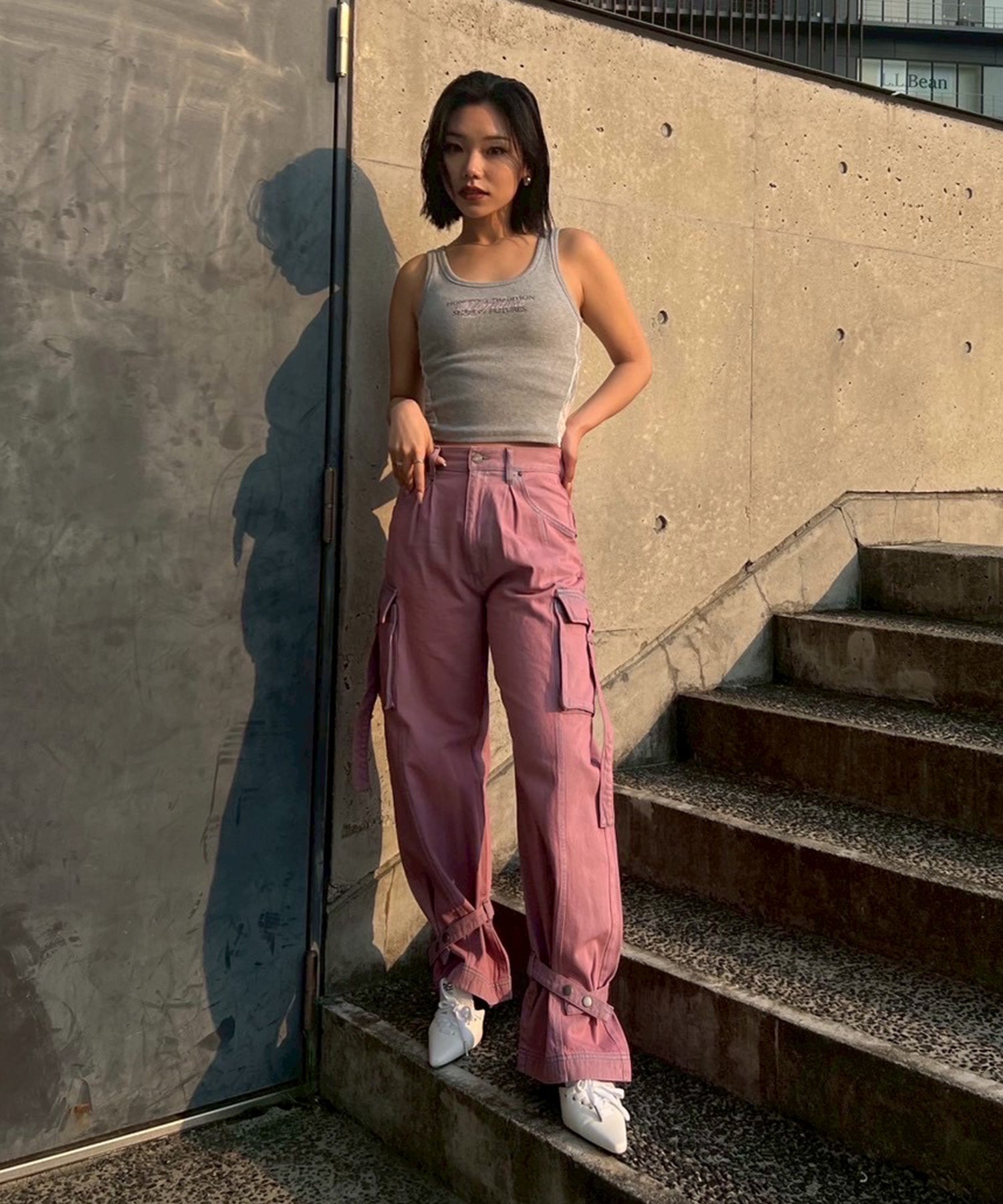 STAFF:157cm/COLOR:PINK/SIZE:S