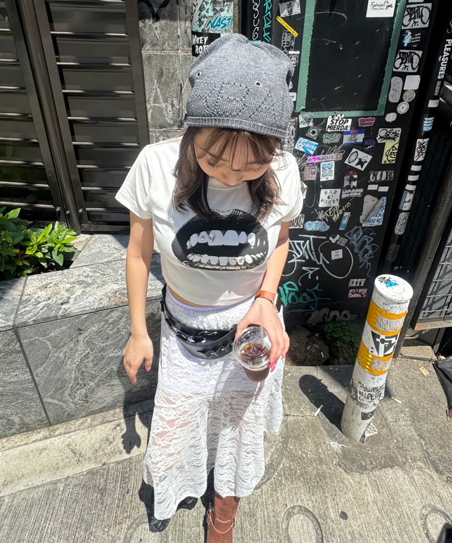 STAFF:150cm/COLOR:WHITE/SIZE:F