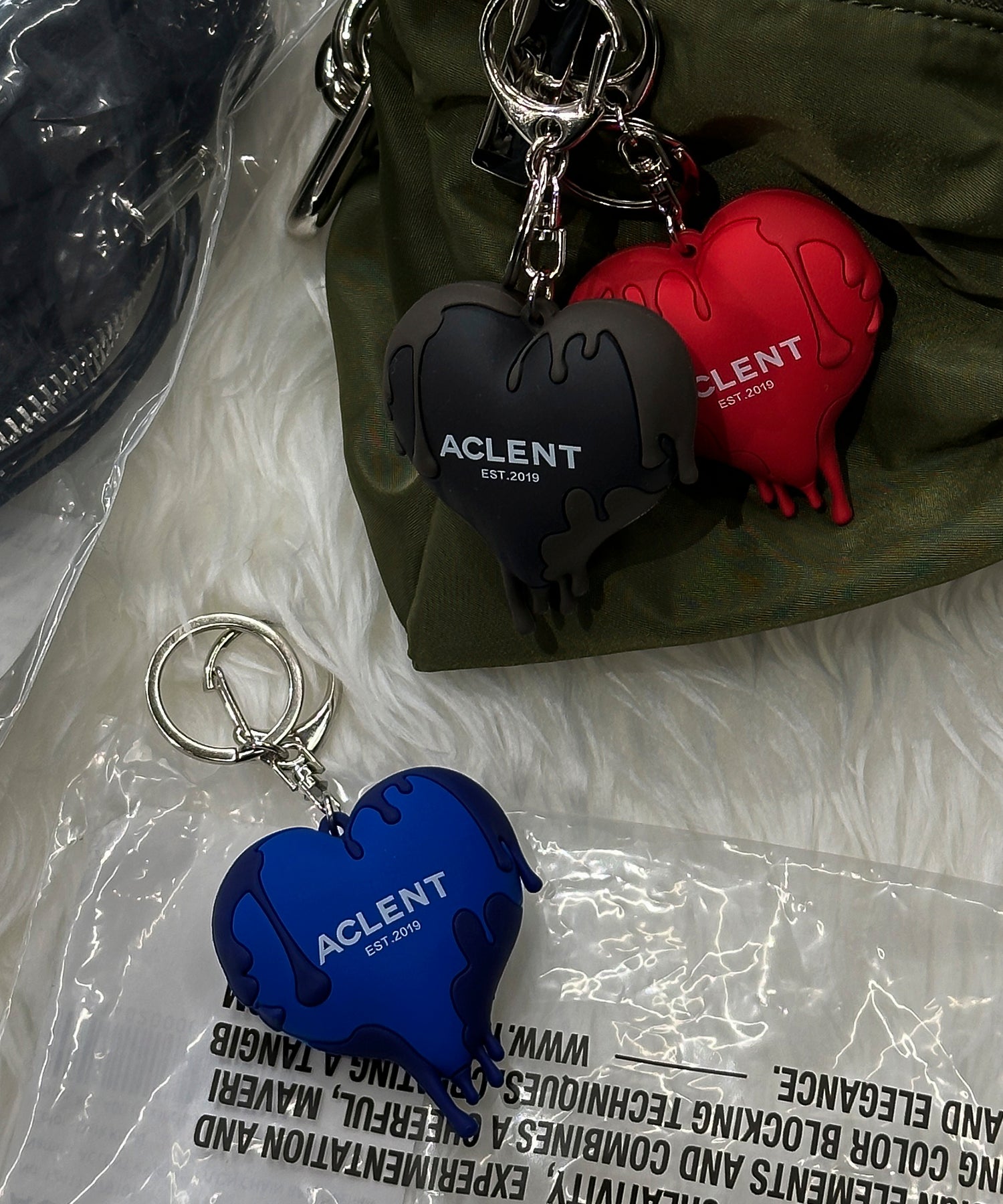 ドリップハートラバーキーホルダー