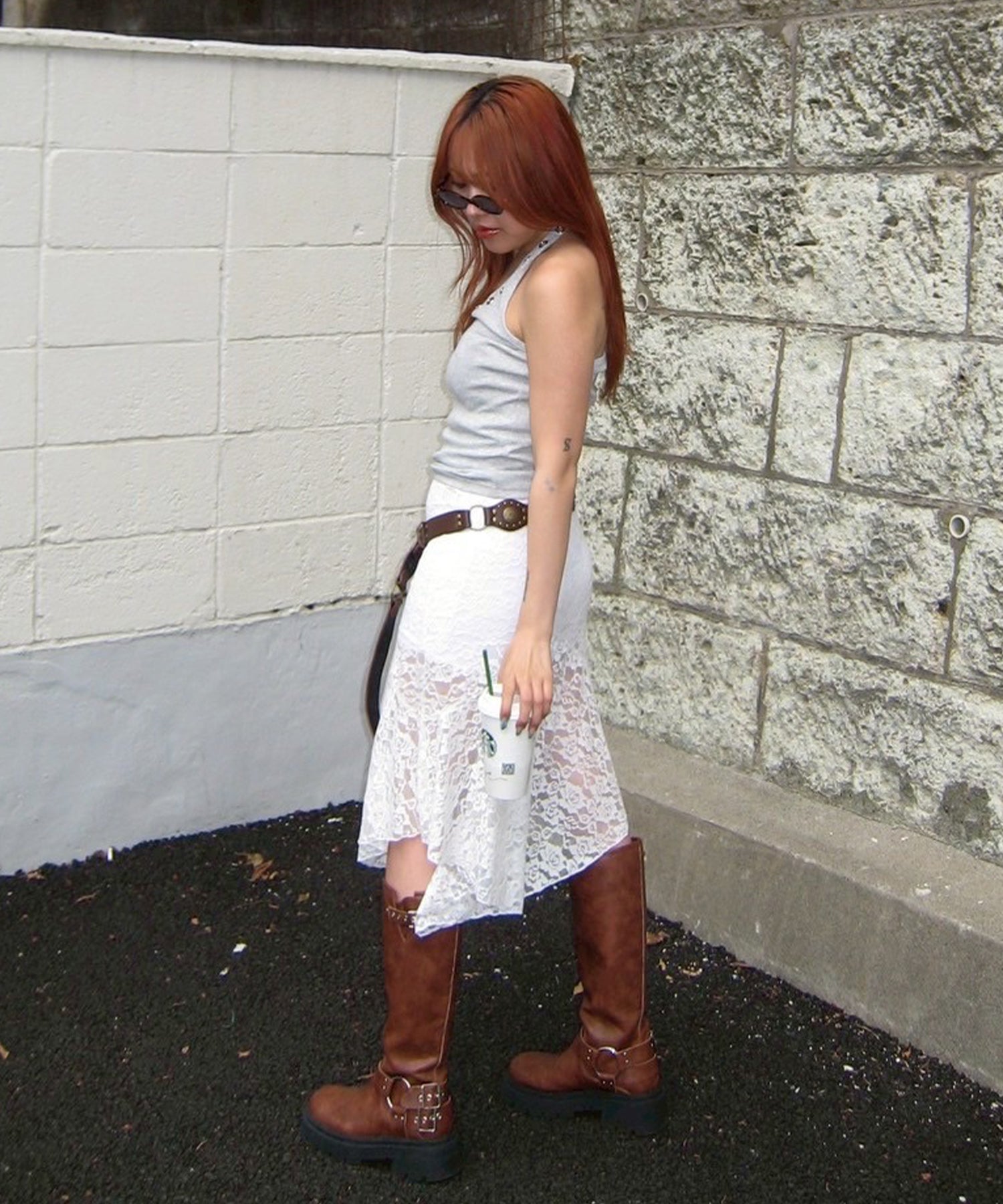 STAFF:158cm/COLOR:WHITE/SIZE:F