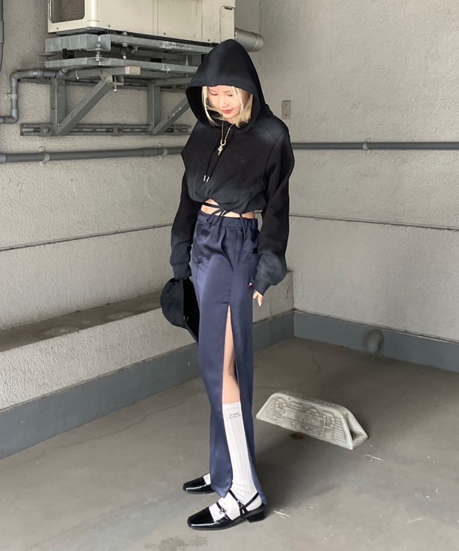 STAFF:162cm/COLOR:NAVY/SIZE:F