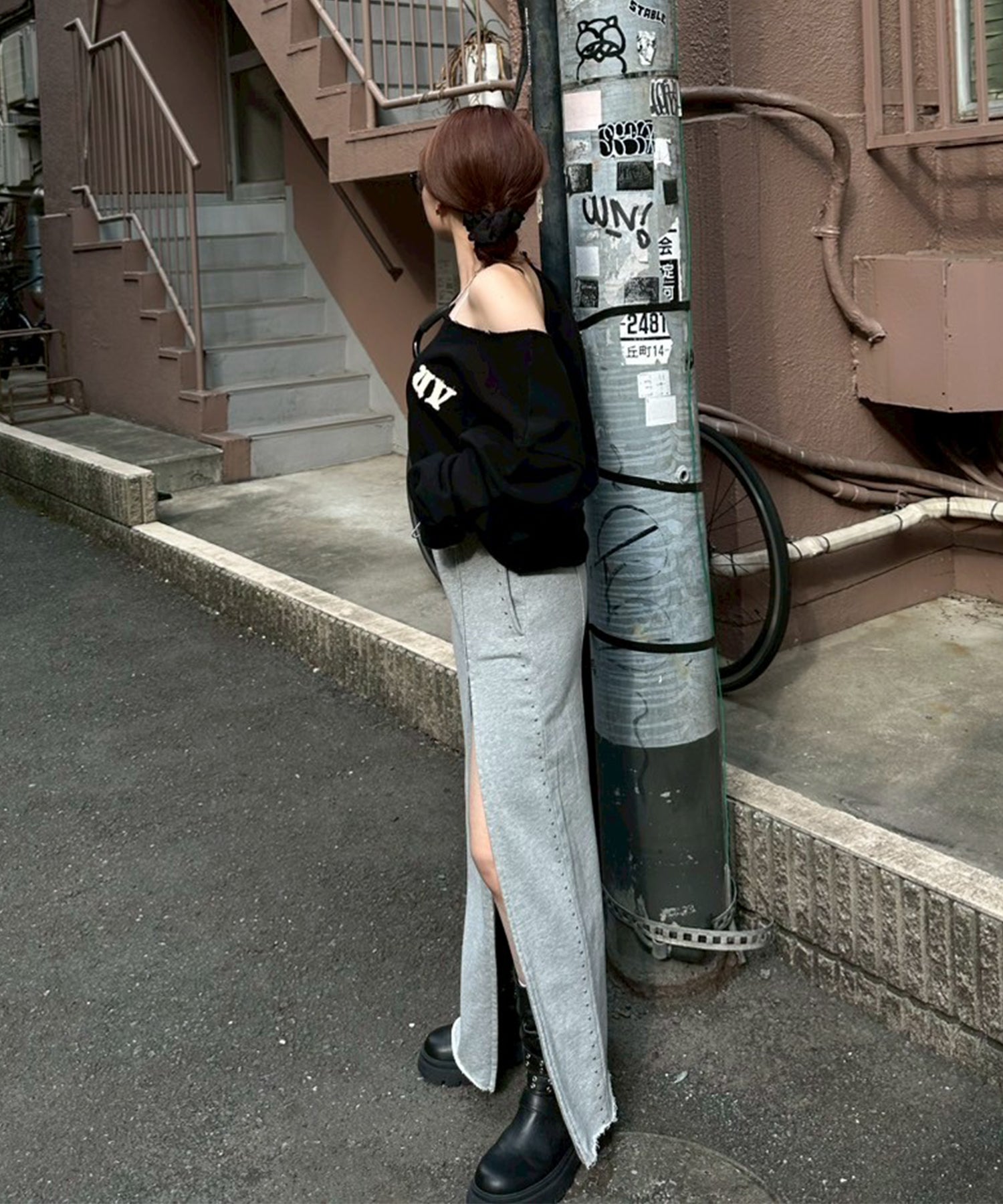 STAFF:153cm/COLOR:BLACK/SIZE:F