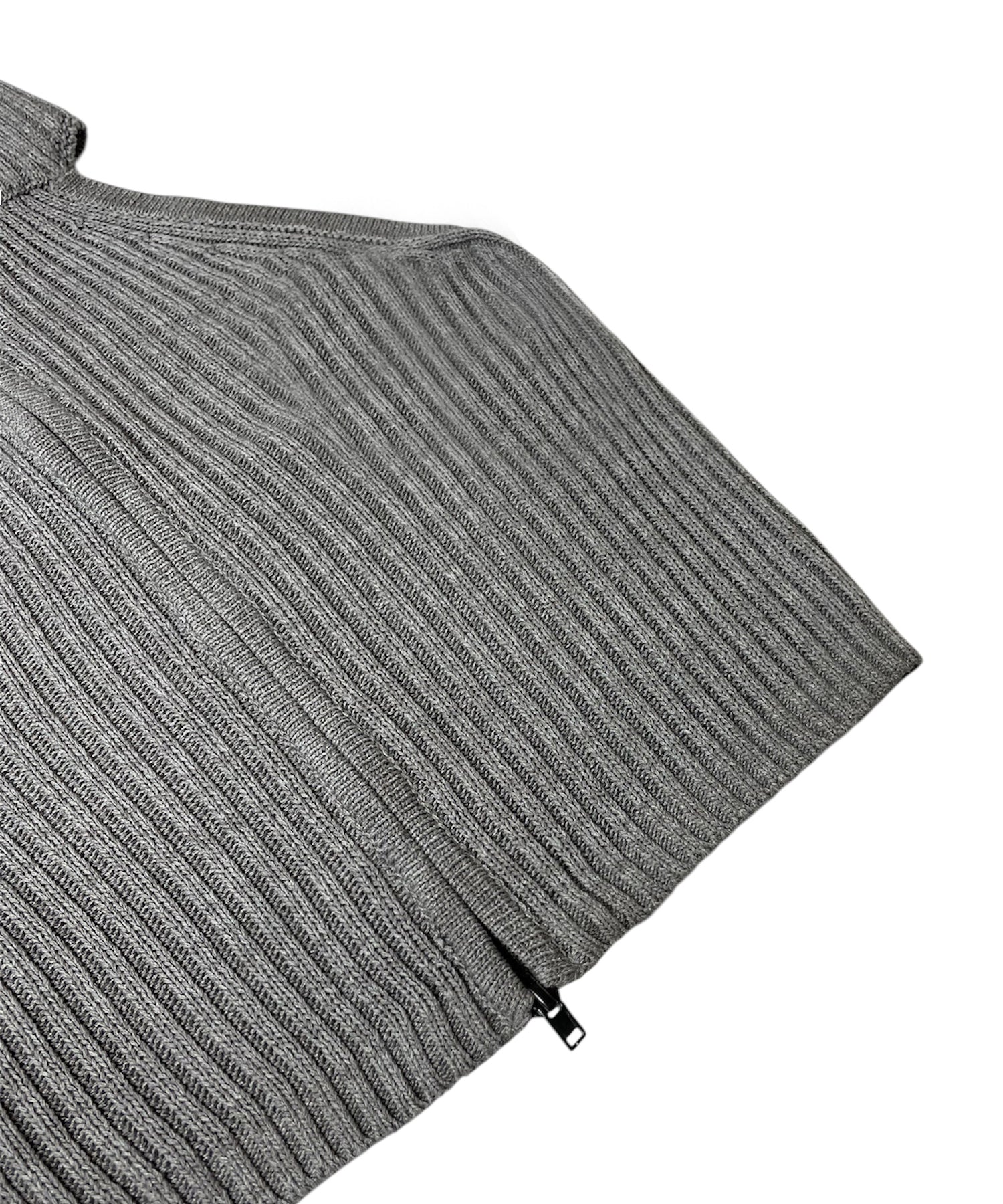 ホルターネックラメニットトップス