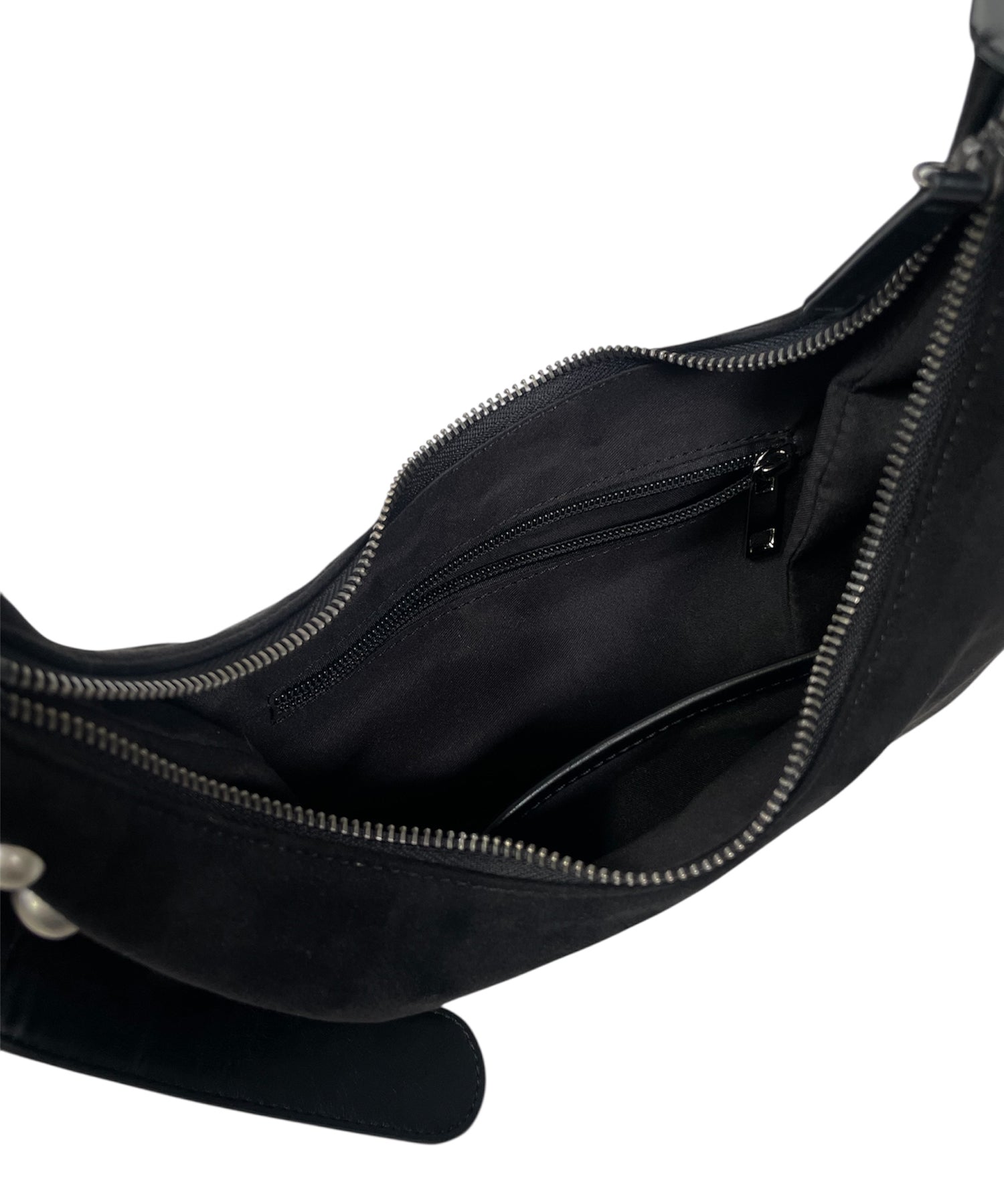 スエードショルダーバッグ