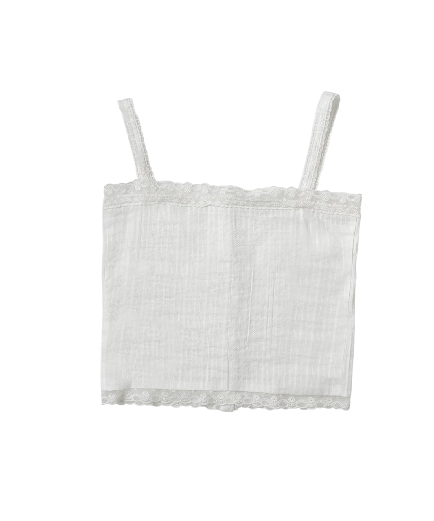 コットンレースキャミソール