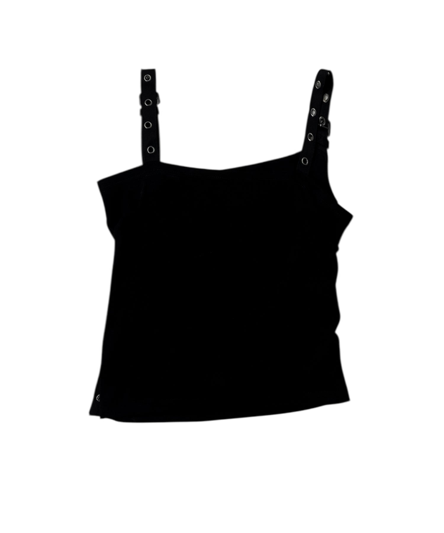 ベルトショルダーアシンメトリートップス