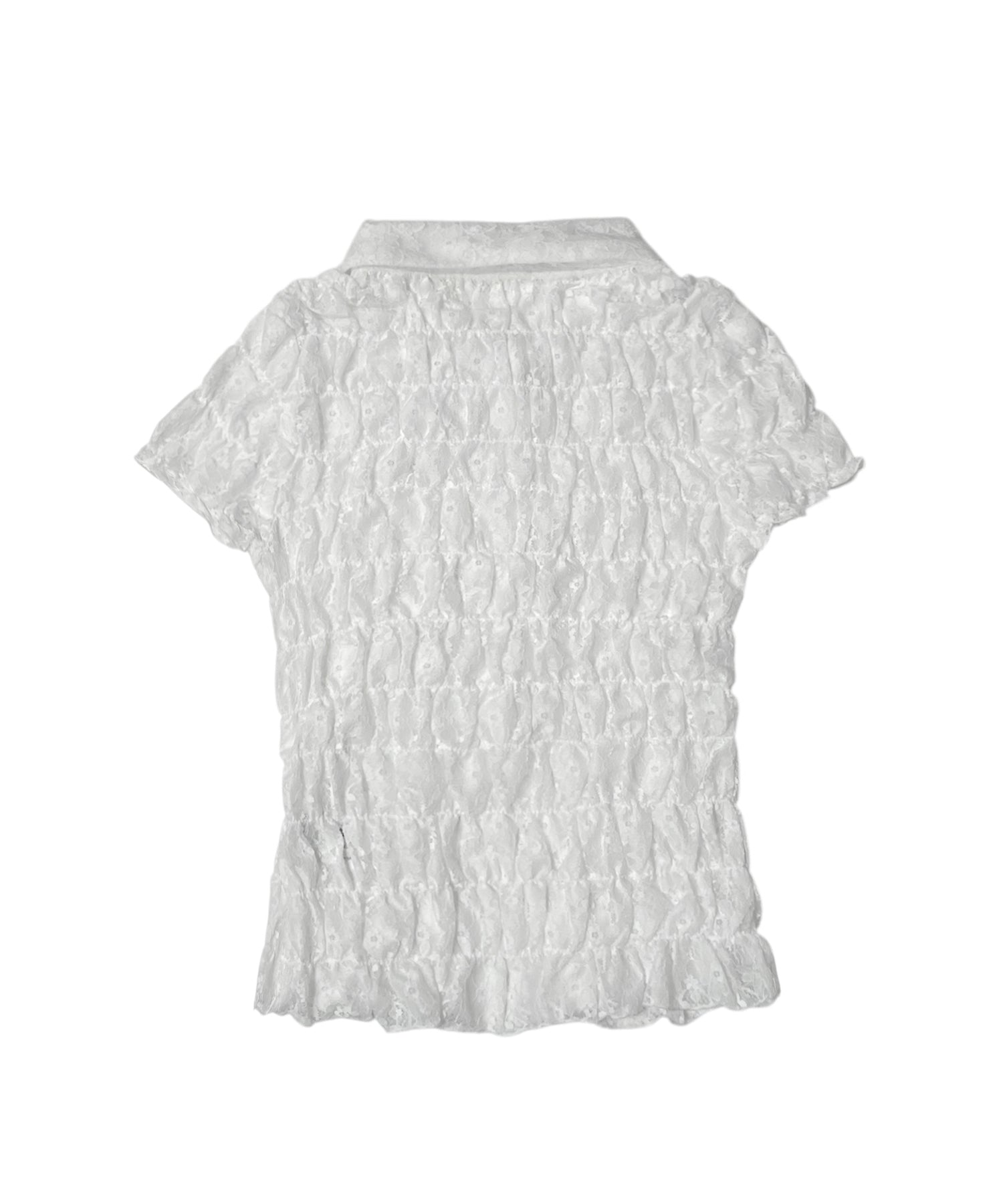 レースシャーリングコンパクトシャツ