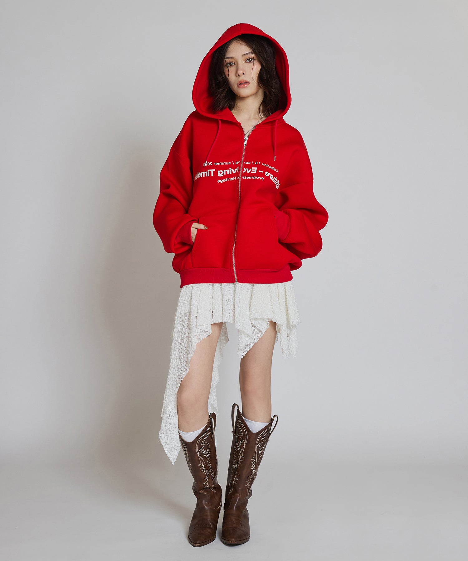 MODEL:163cm/COLOR:WHITE/SIZE:F