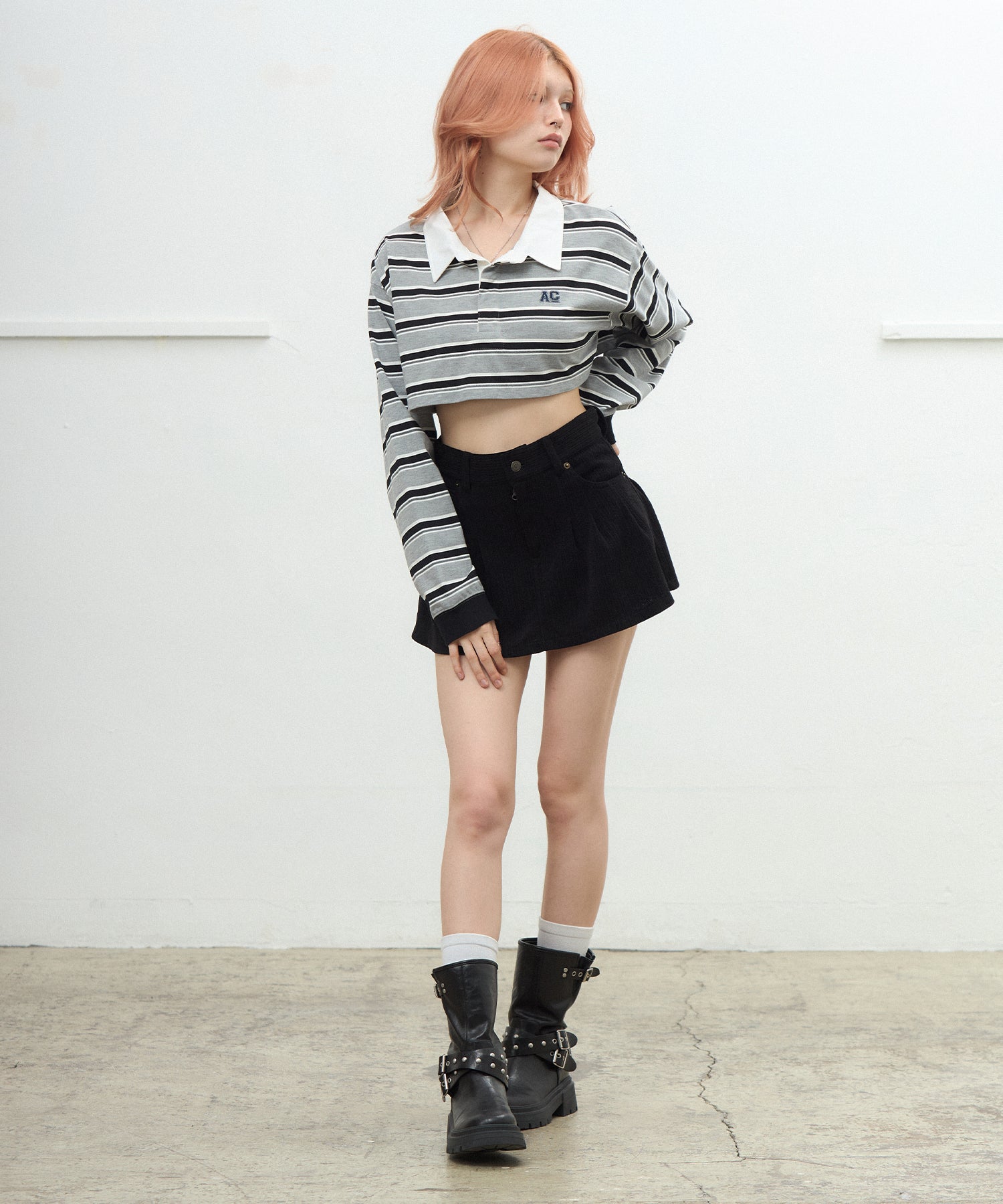 MODEL:170cm/COLOR:BLACK/SIZE:M