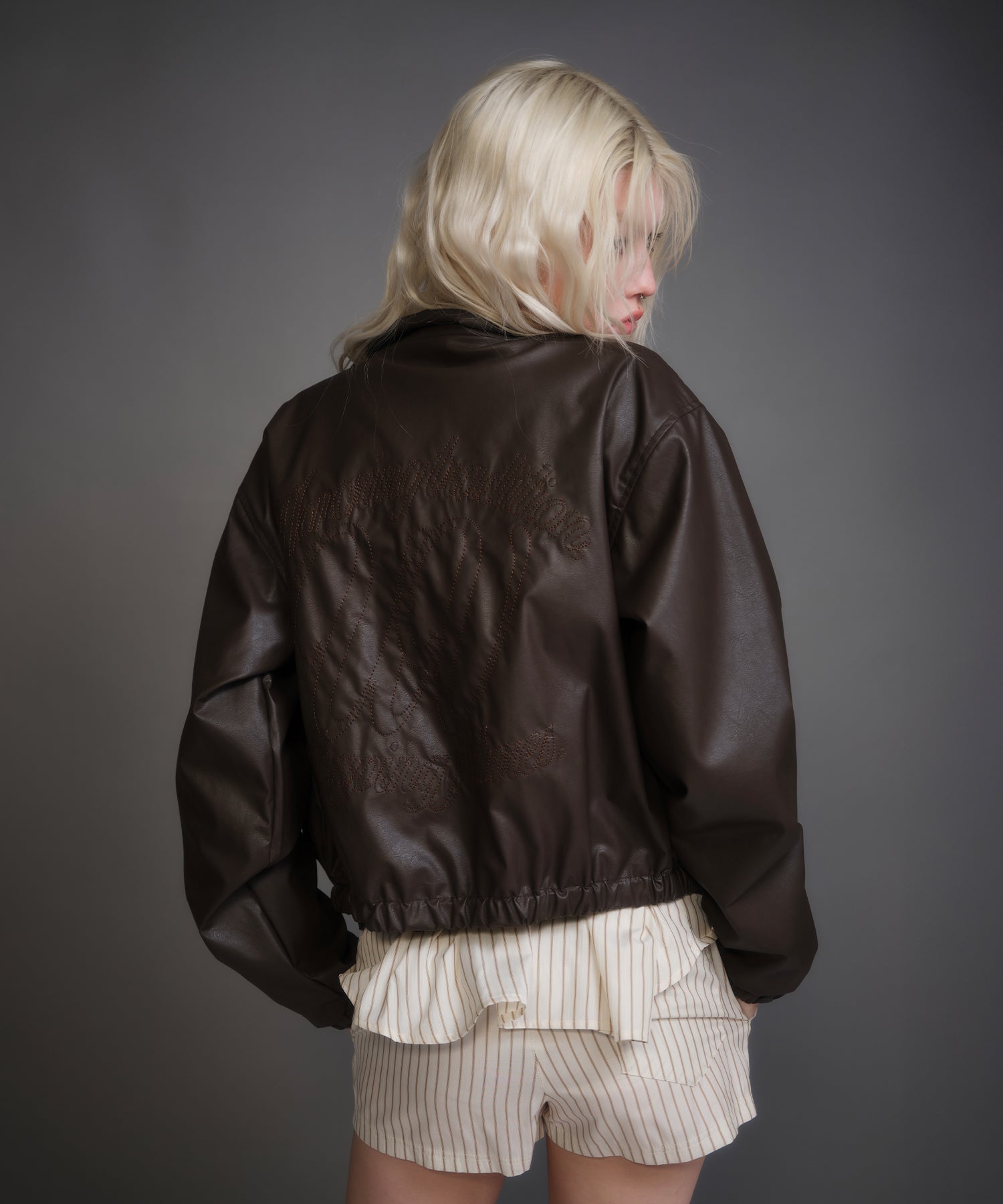 MODEL:170cm/COLOR:BROWN/SIZE:F