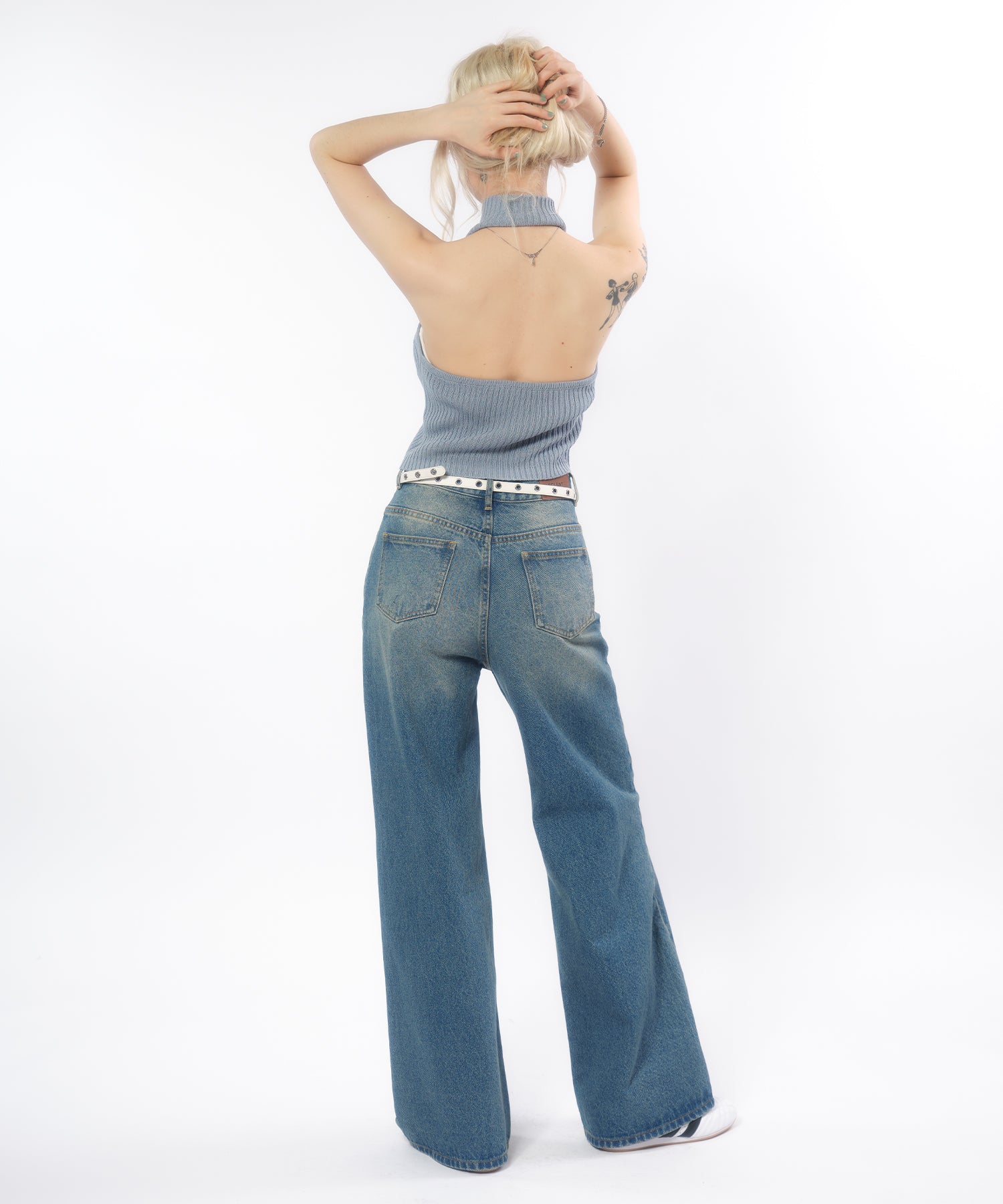 MODEL:170cm/COLOR:BLUE/SIZE:F