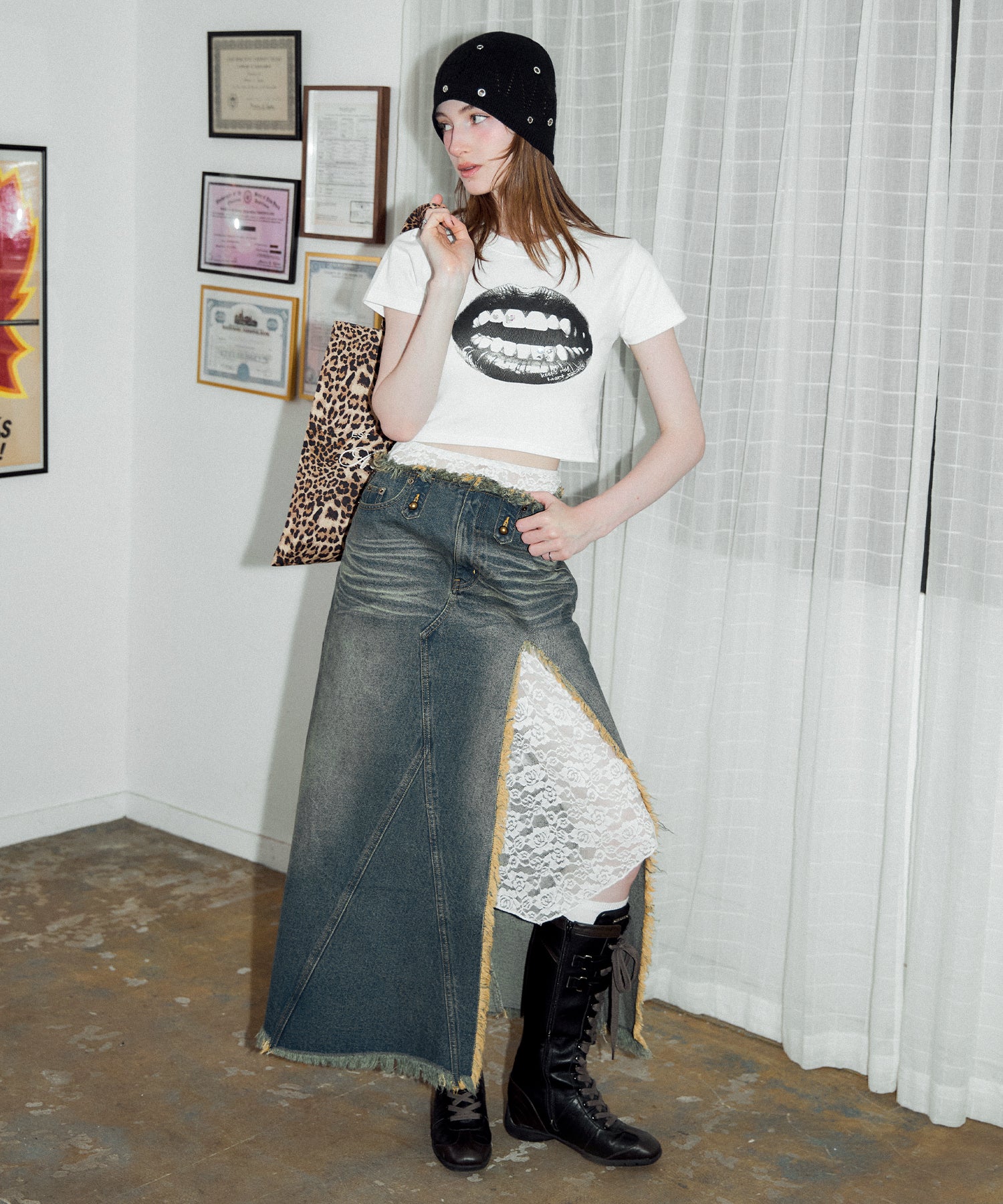 MODEL:174cm/COLOR:BLUE/SIZE:M