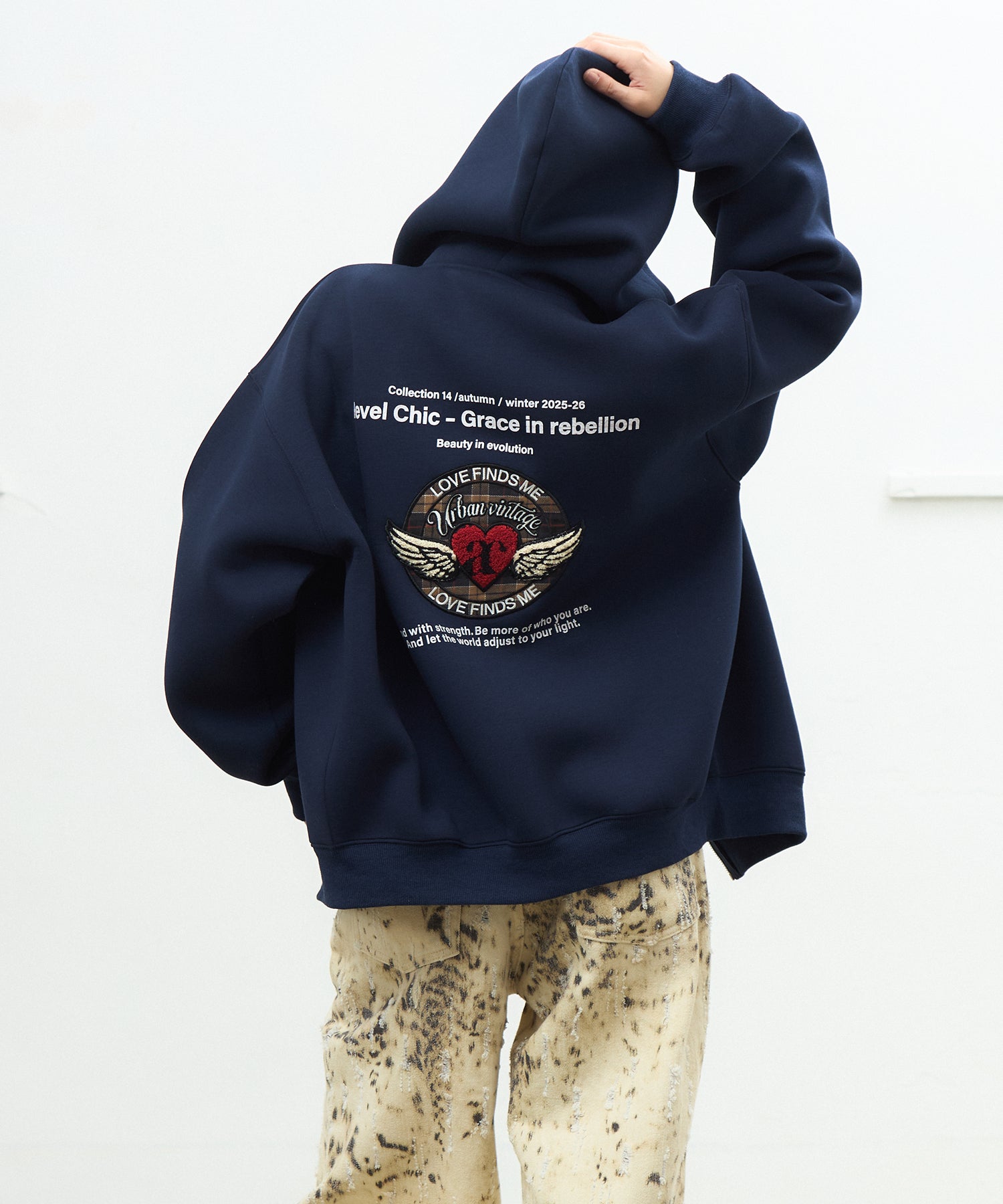 MODEL:170cm/COLOR:NAVY/SIZE:F