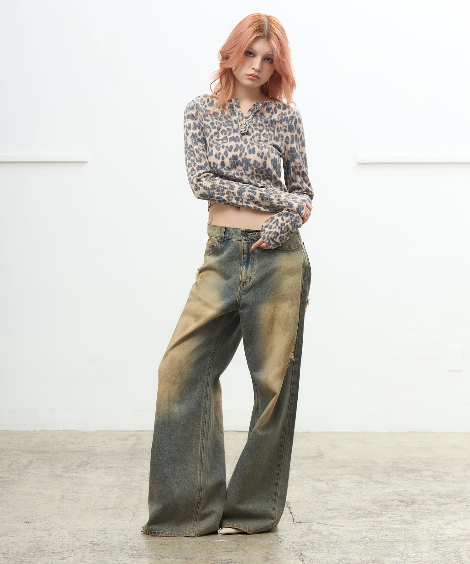 MODEL:170cm/COLOR:MIX②/SIZE:F
