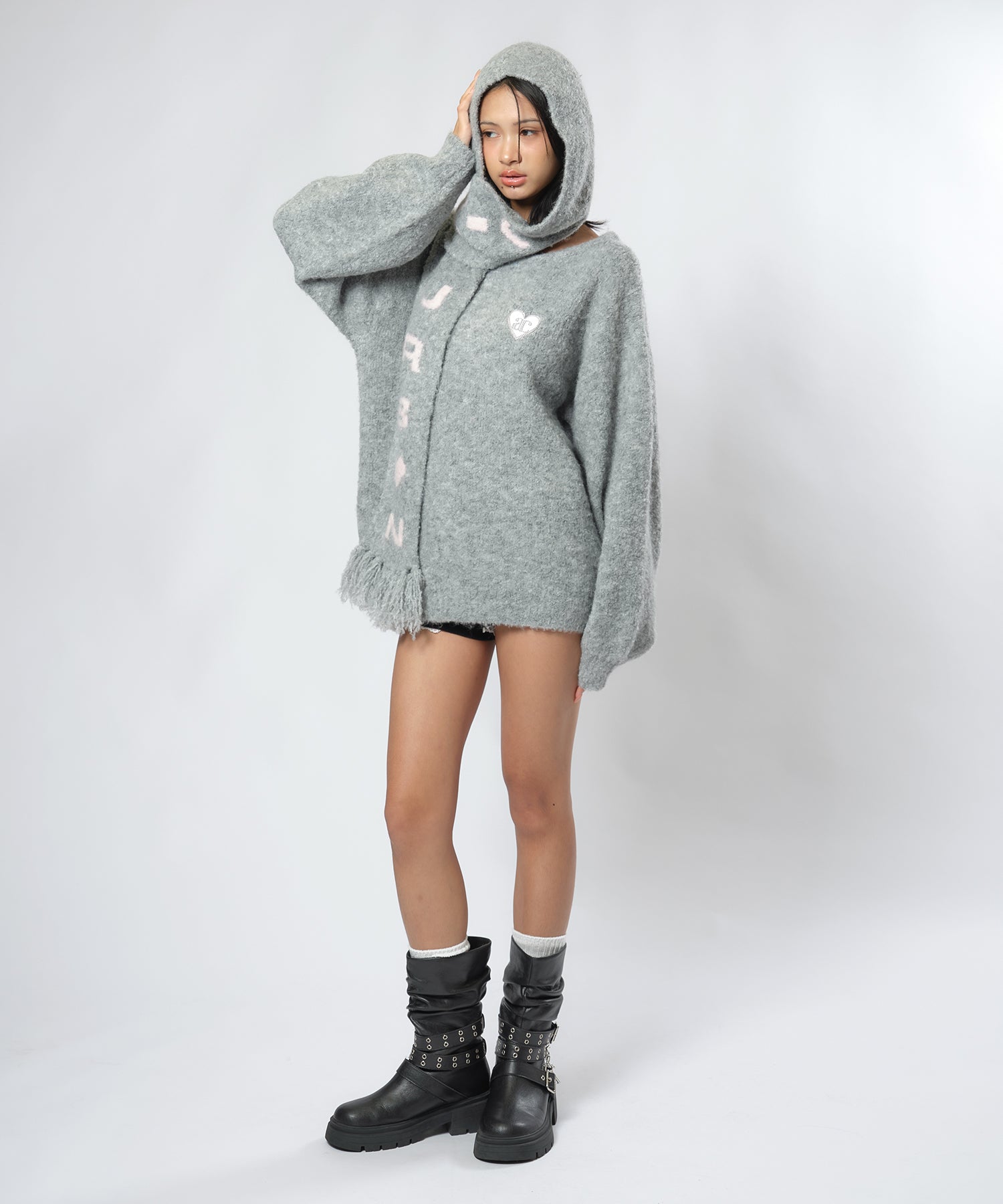 MODEL:170cm/COLOR:GRAY/SIZE:F