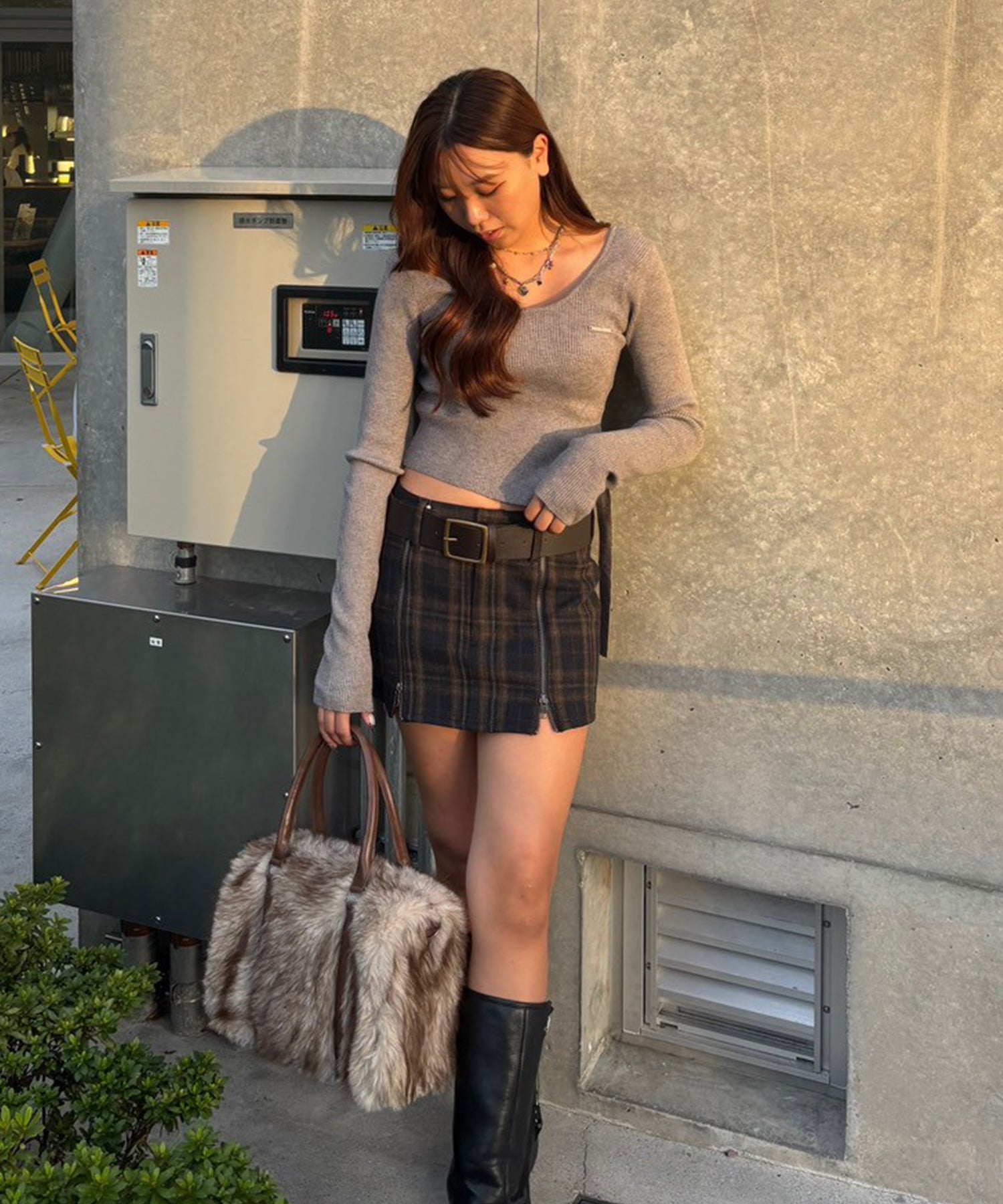 STAFF:162cm/COLOR:GRAY/SIZE:F