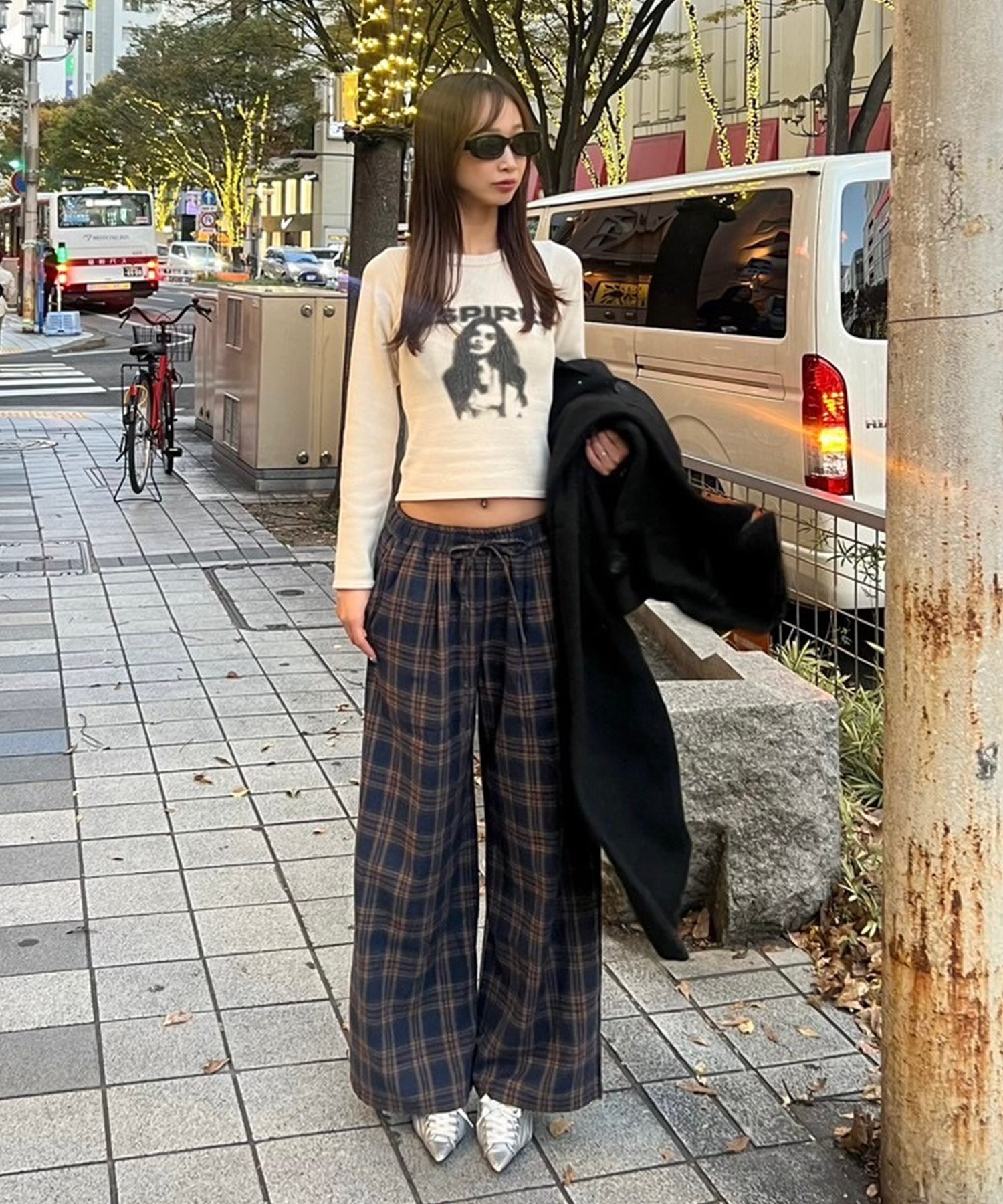 STAFF:166cm/COLOR:NAVY/SIZE:F