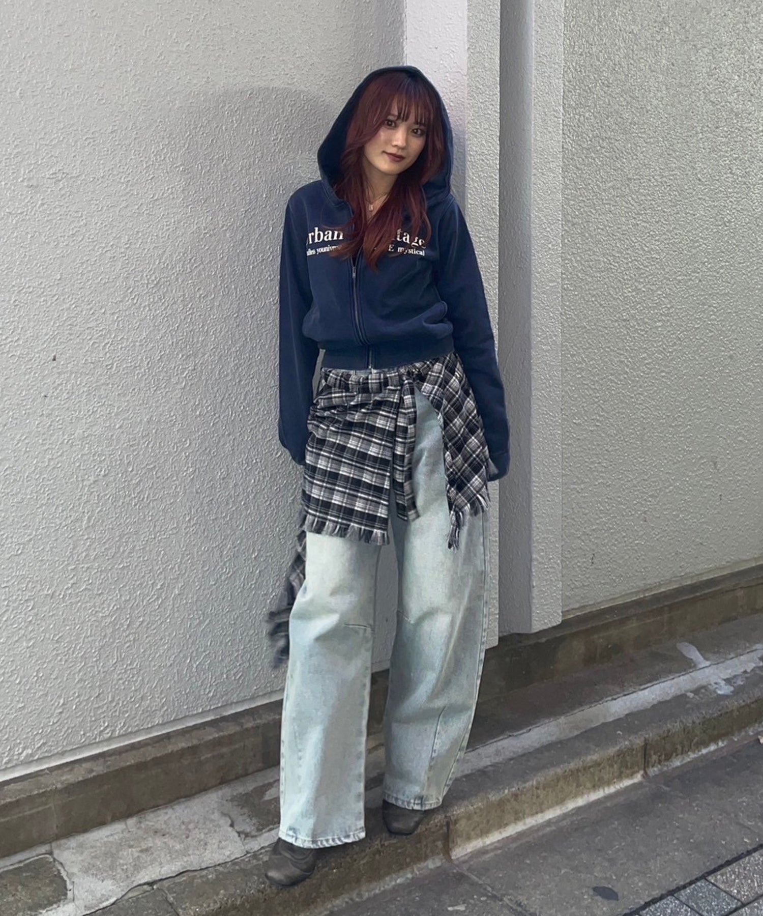 STAFF:153cm/COLOR:NAVY/SIZE:F