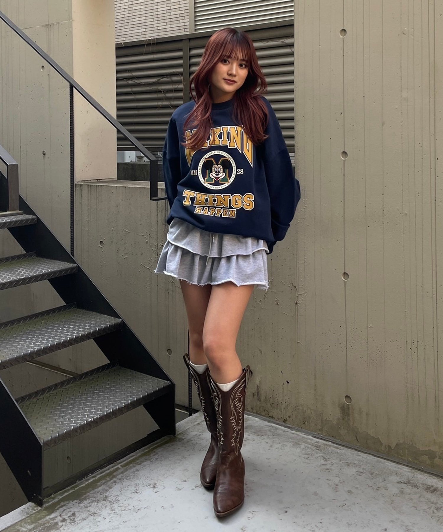 STAFF:153cm/COLOR:BROWN/SIZE:M