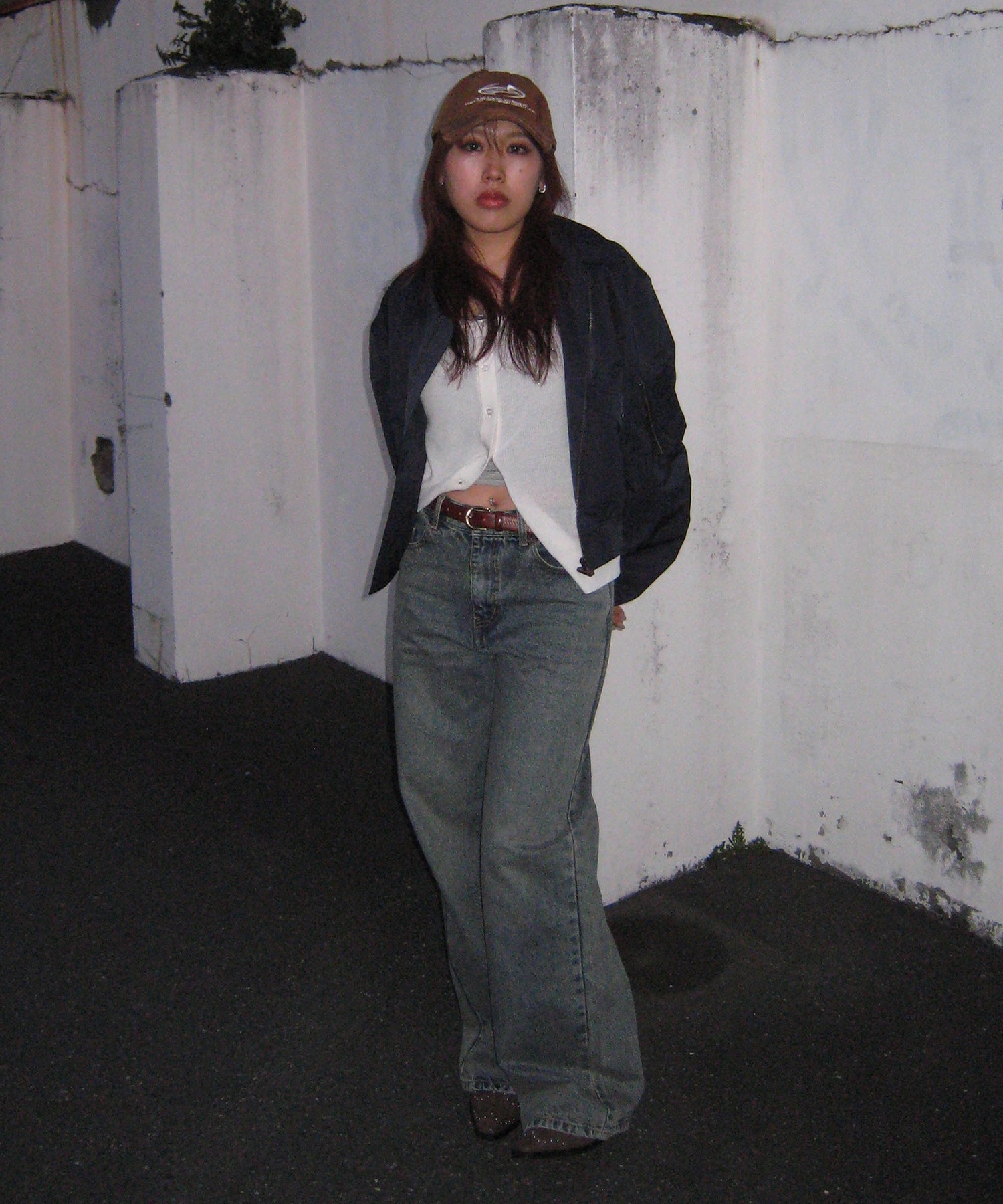 STAFF:158cm/COLOR:BLACK