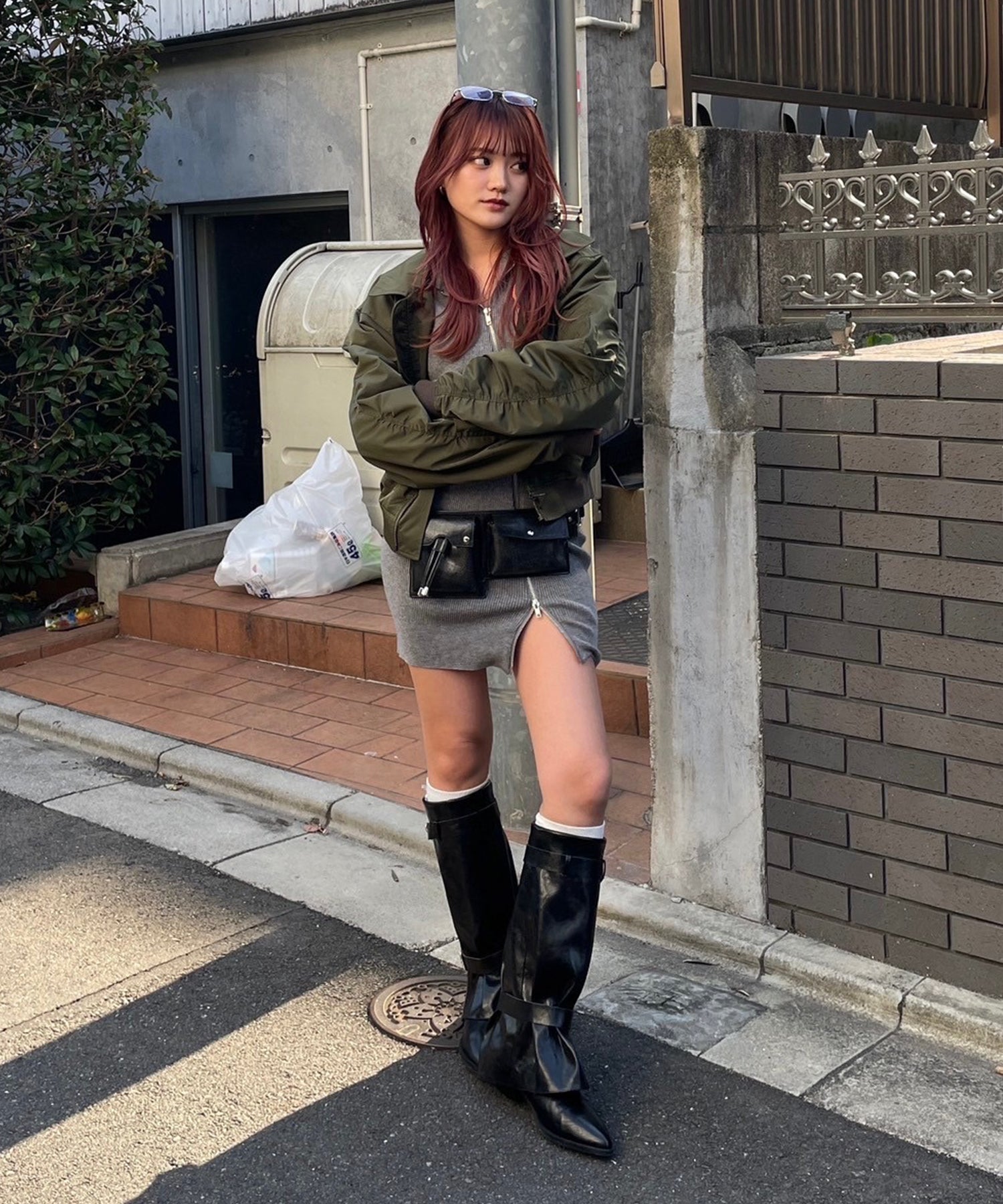 STAFF:153cm/COLOR:KHAKI/SIZE:F