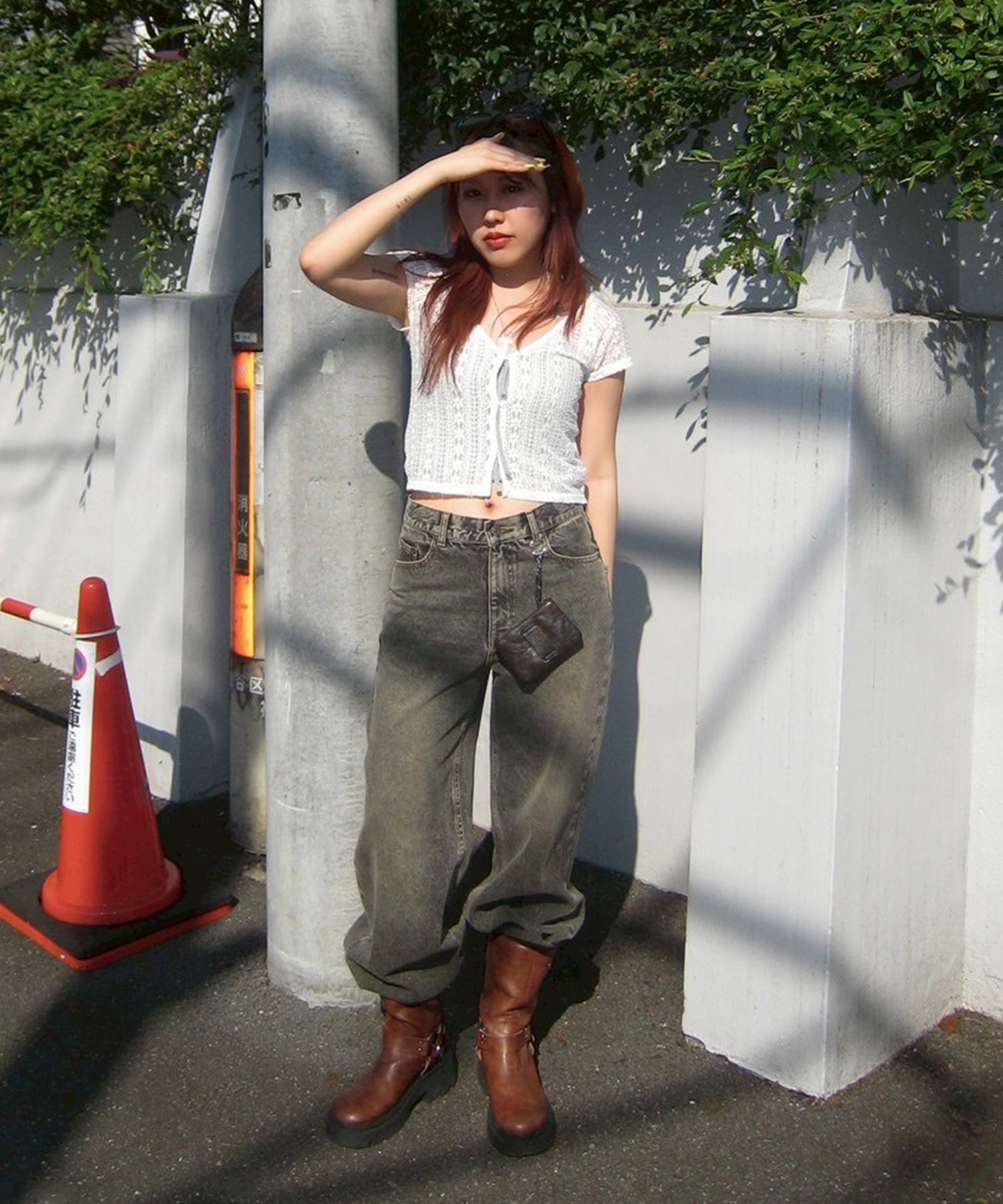 STAFF:158cm/COLOR:WHITE/SIZE:F