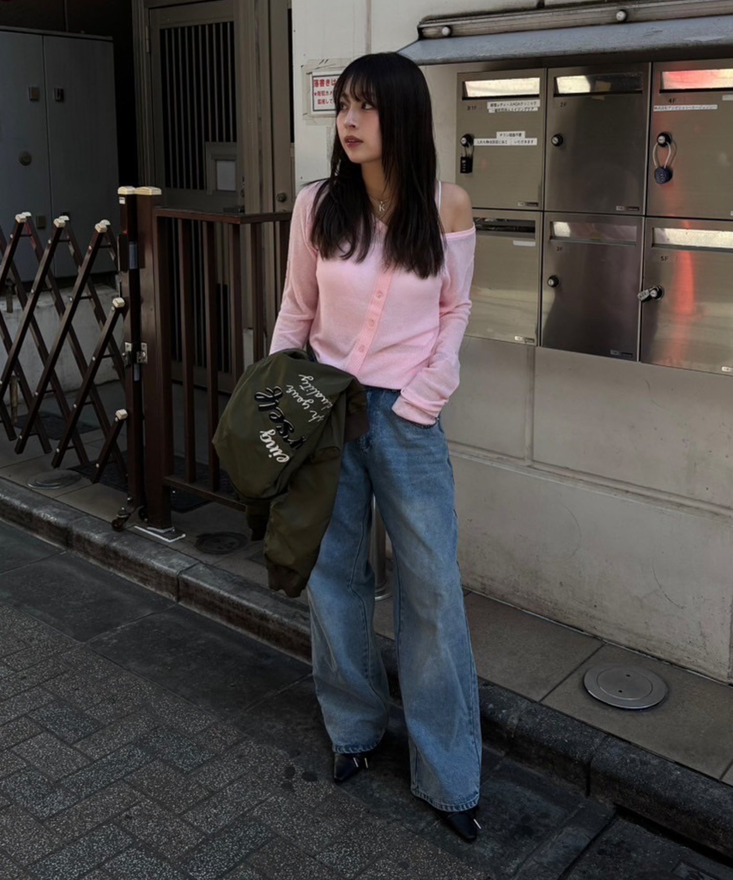 STAFF:161cm/COLOR:PINK/SIZE:F