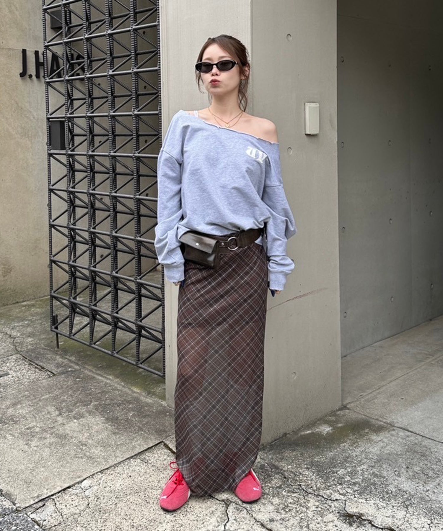 STAFF:154cm/COLOR:BROWN/SIZE:F