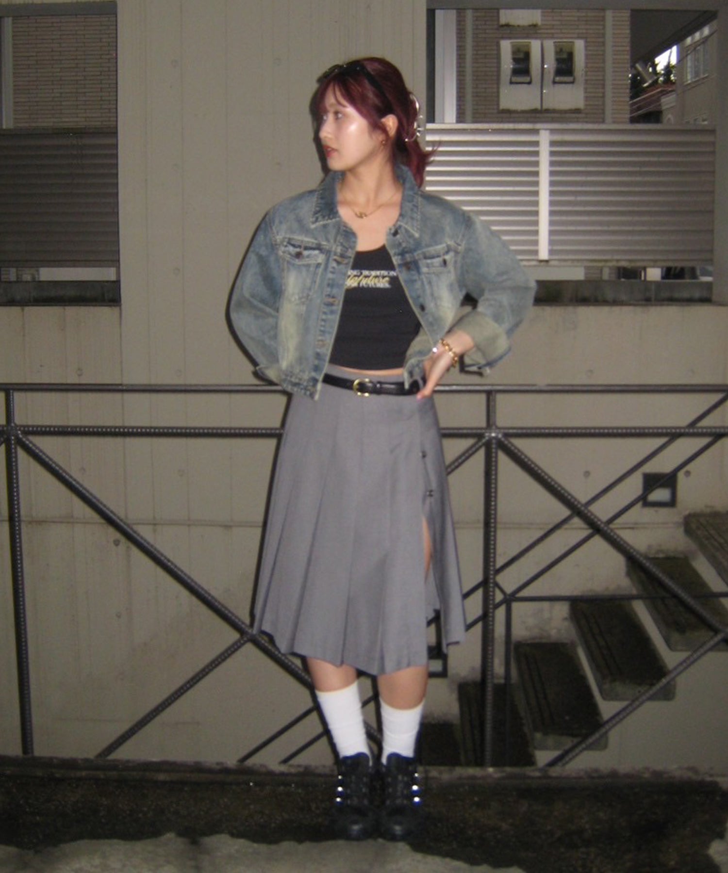 STAFF:163cm/COLOR:GRAY/SIZE:F