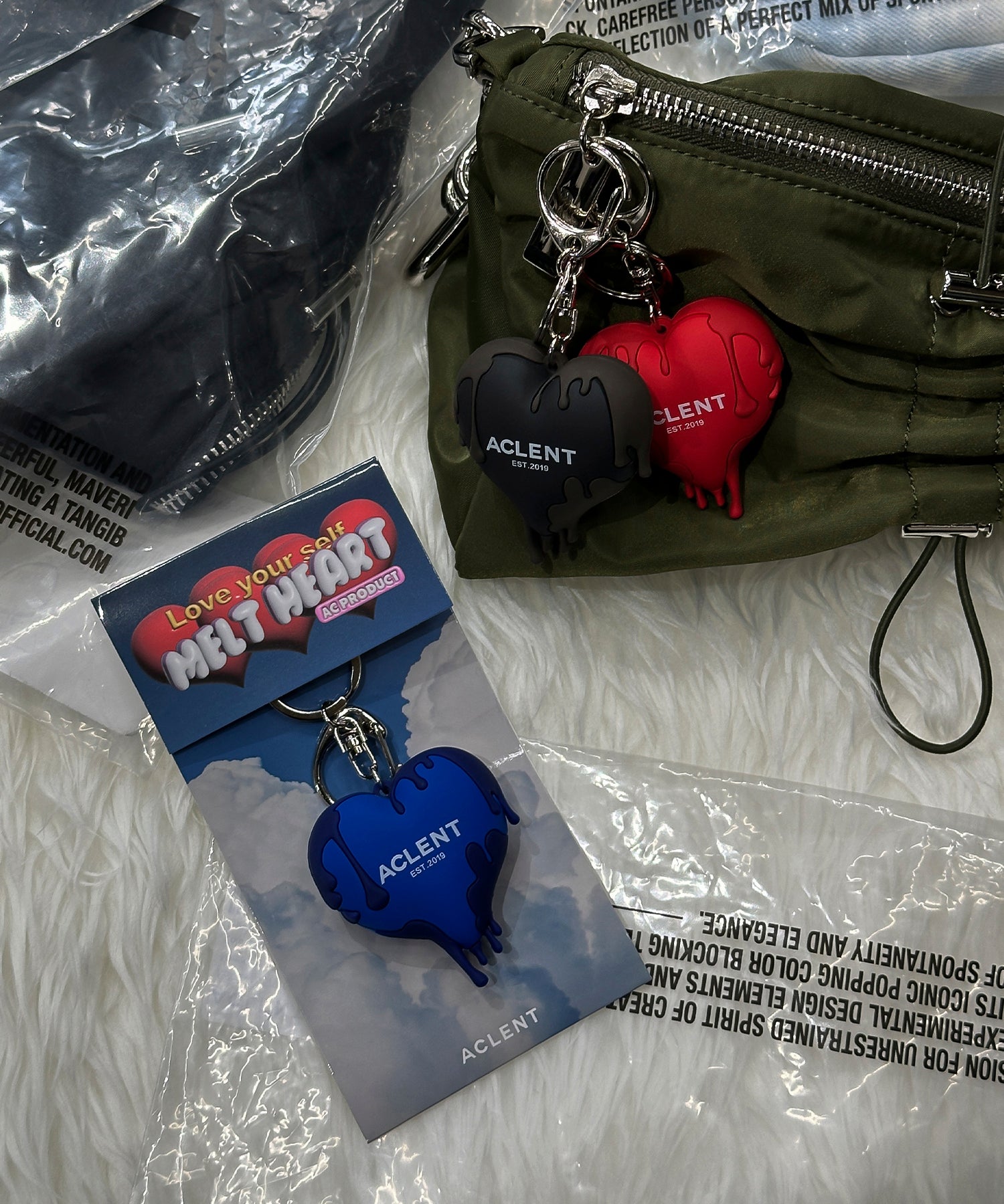 ドリップハートラバーキーホルダー