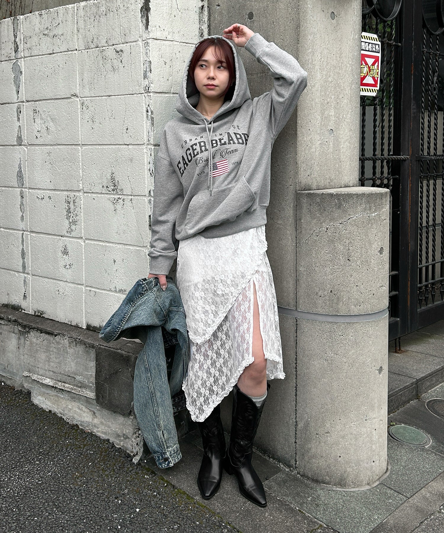 STAFF:159cm/COLOR:GRAY/SIZE:F