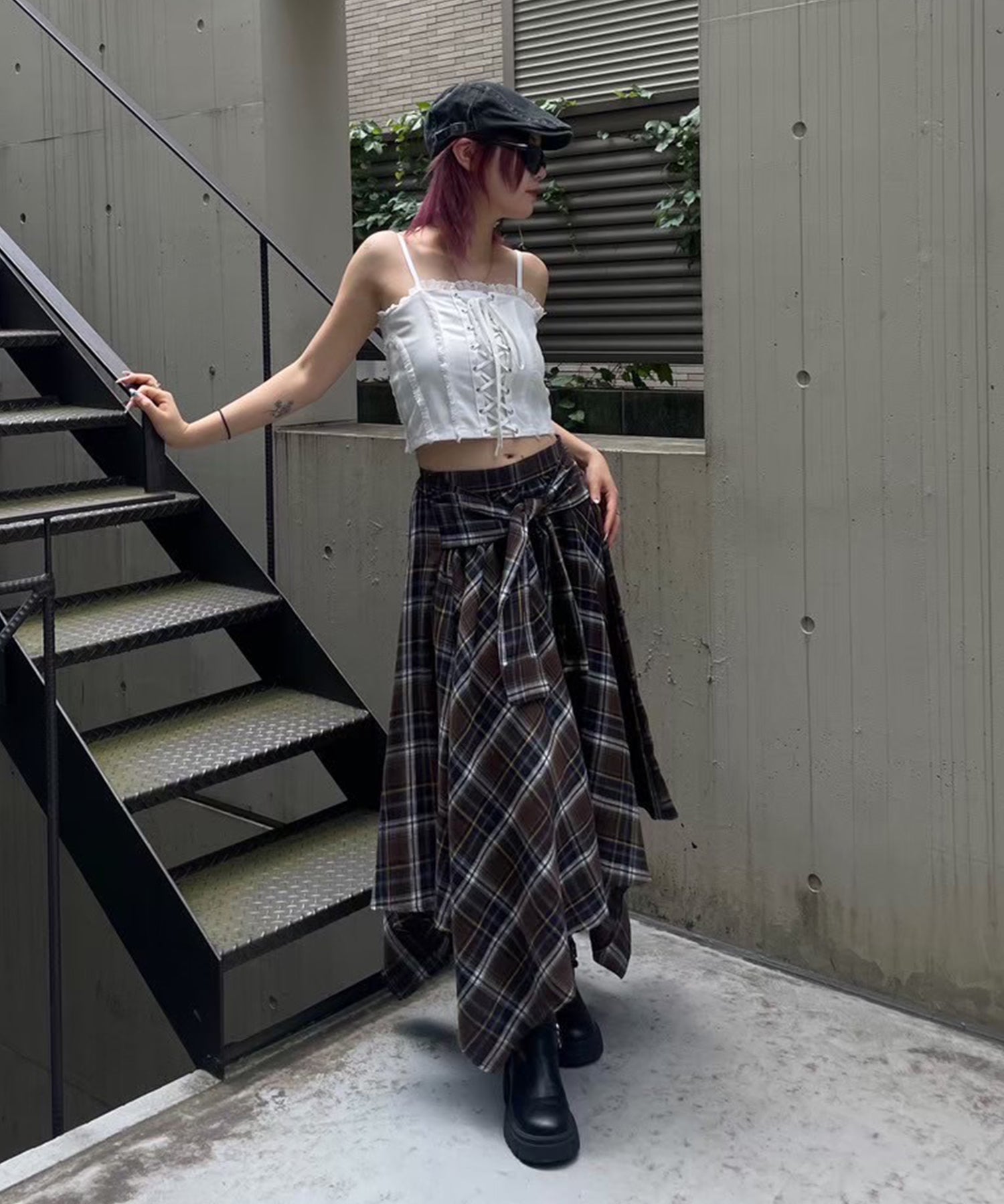 STAFF:162cm/COLOR:BROWN/SIZE:F