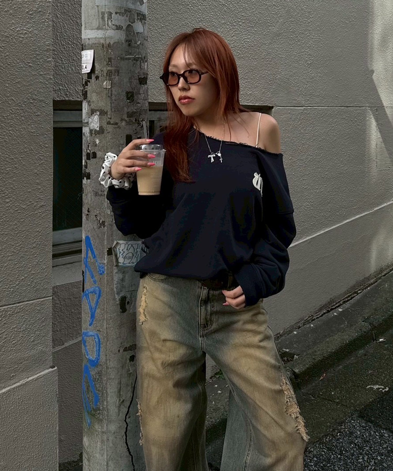 STAFF:158cm/COLOR:NAVY/SIZE:F