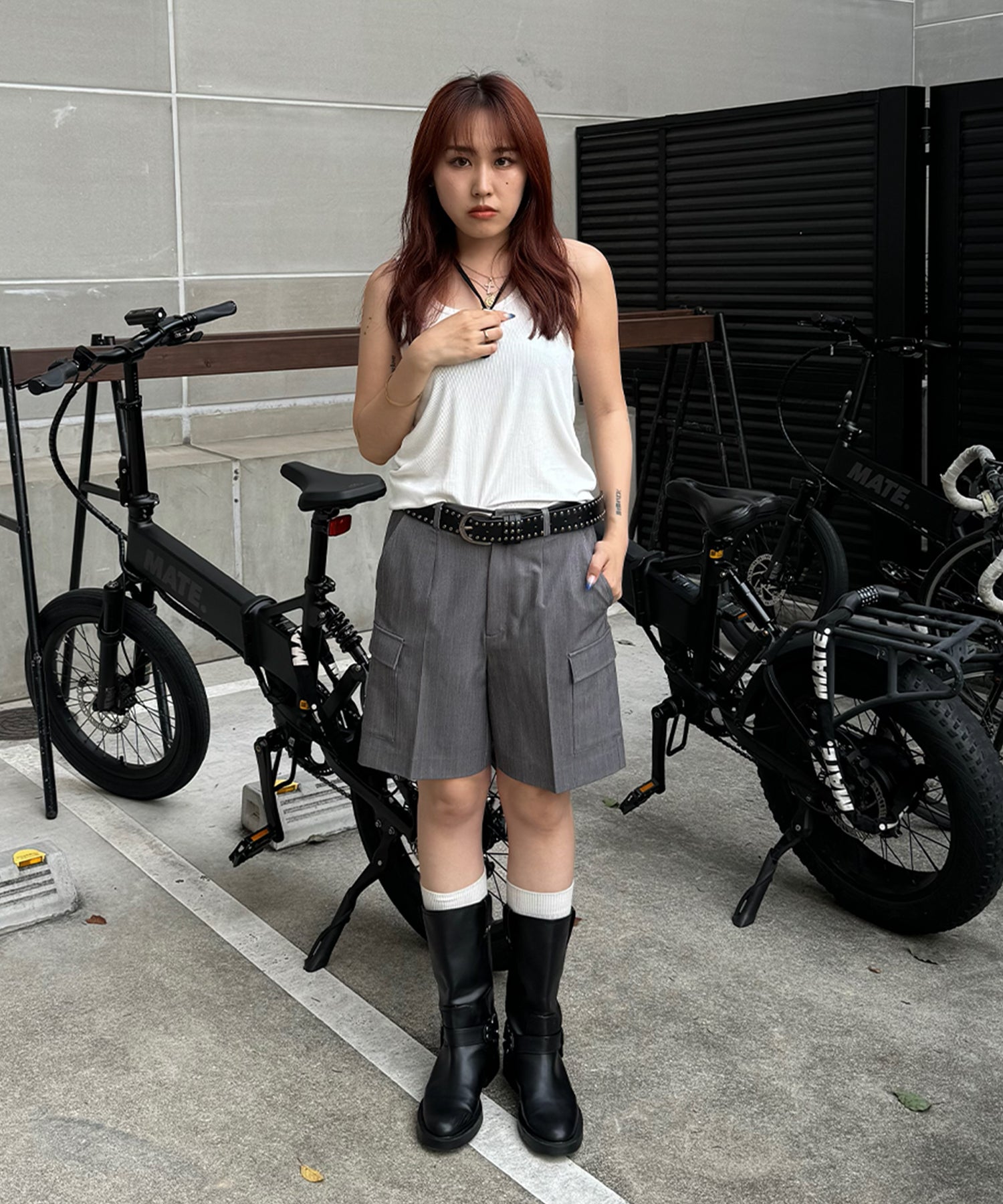 STAFF:158cm/COLOR:GRAY/SIZE:F