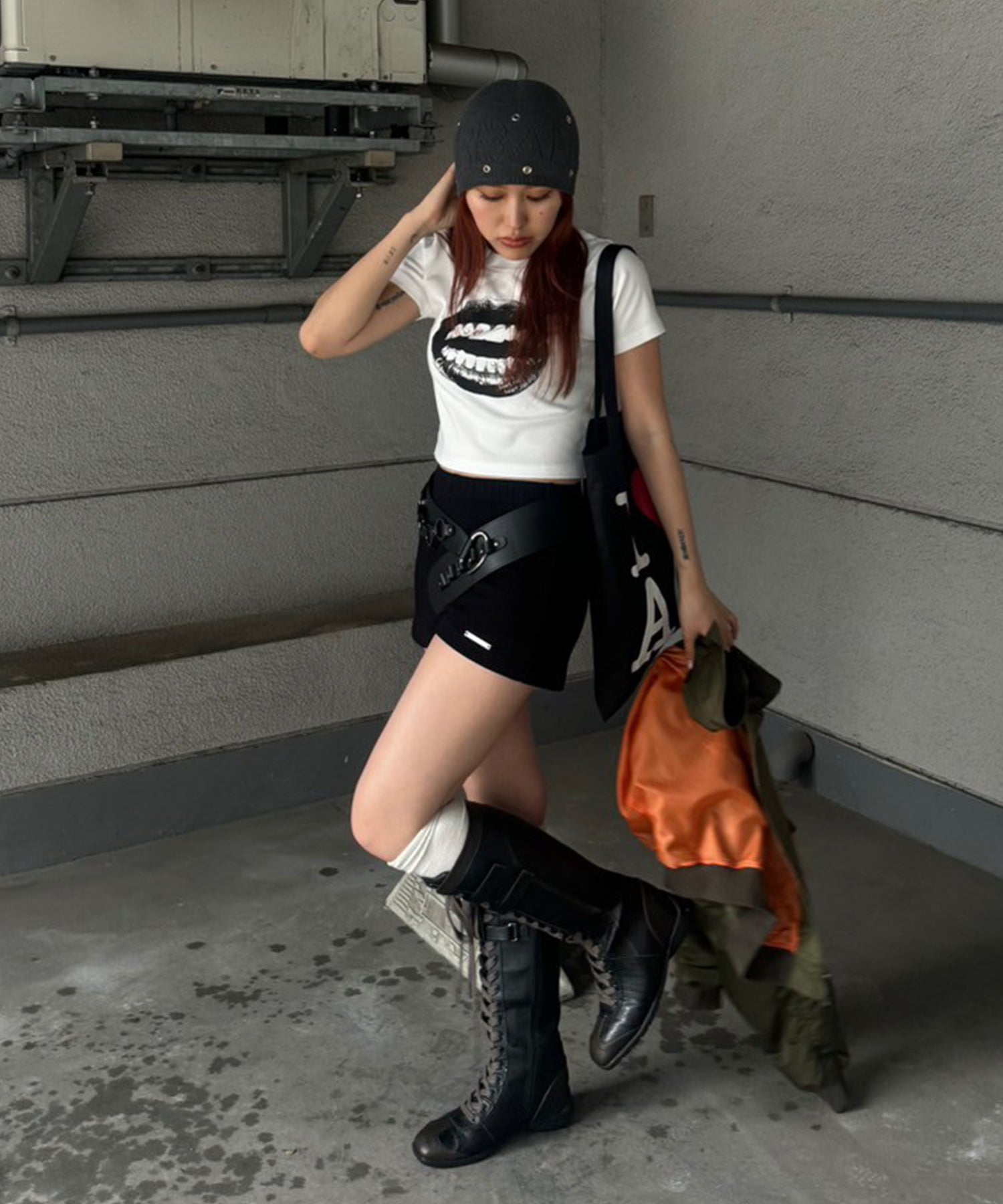 STAFF:158cm/COLOR:BLACK/SIZE:L