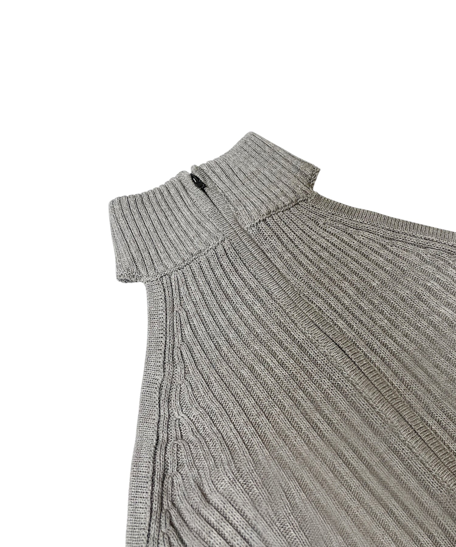 ホルターネックラメニットトップス