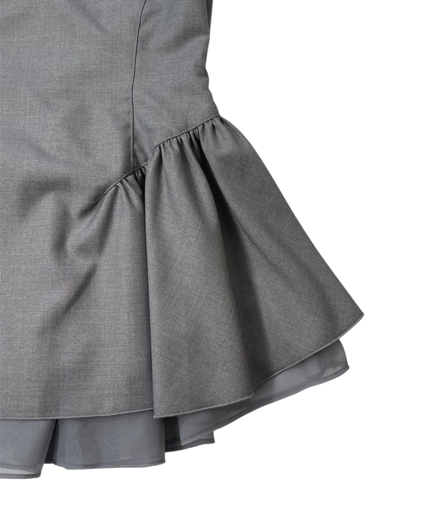 シアーレイヤードフレアミニワンピース