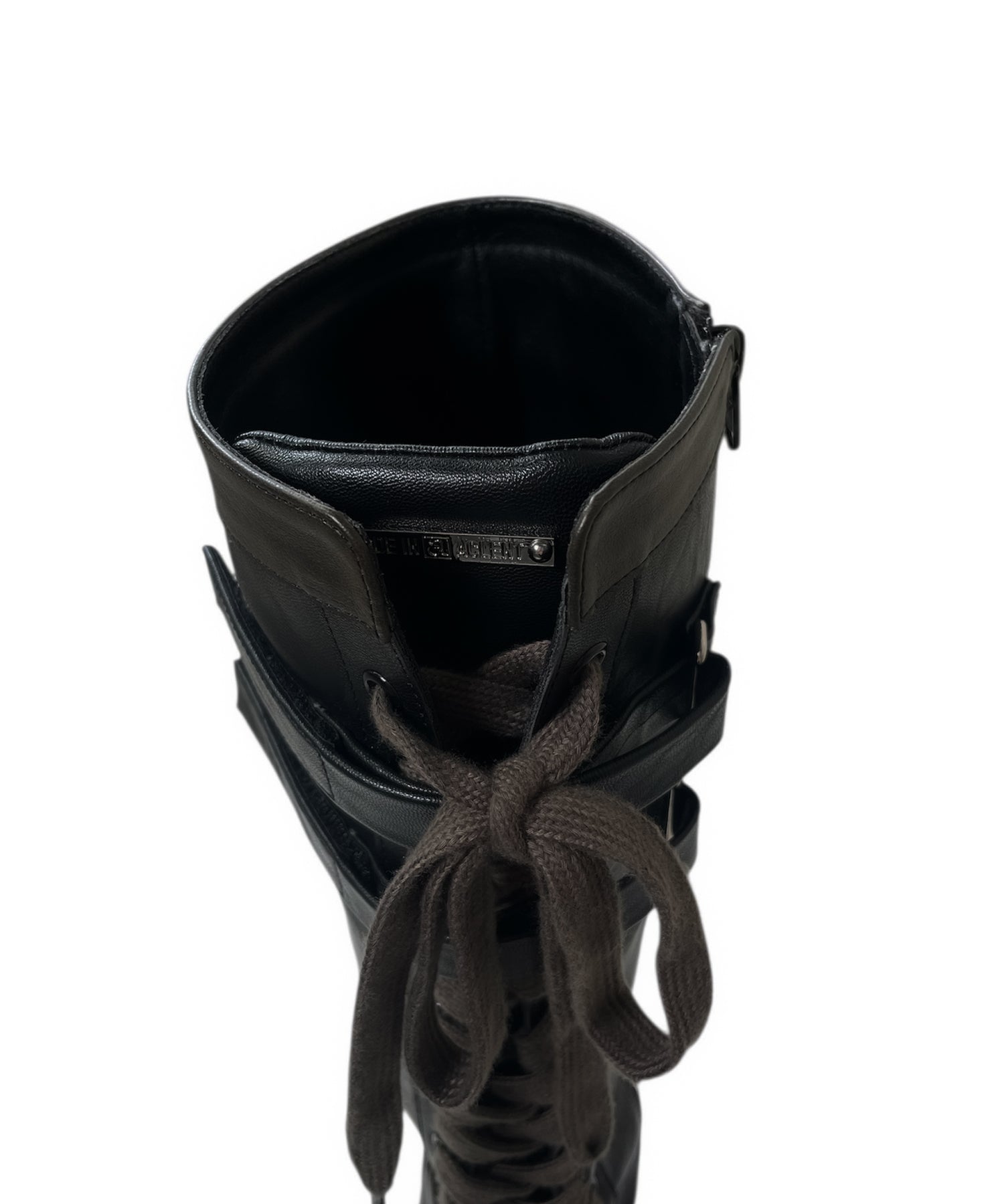 レースアップスニーカーブーツ