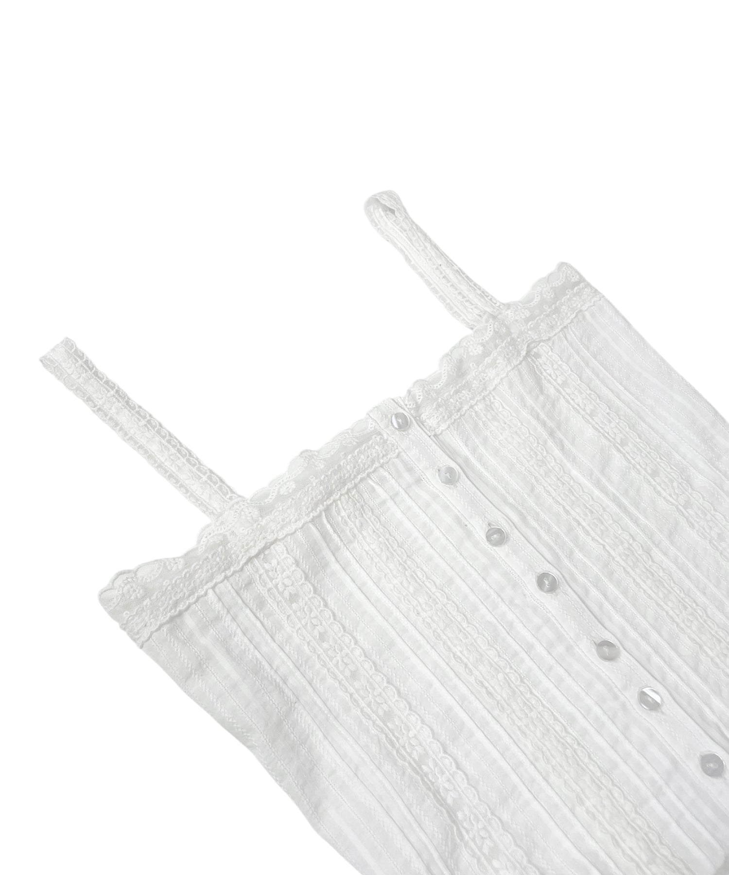 コットンレースキャミソール